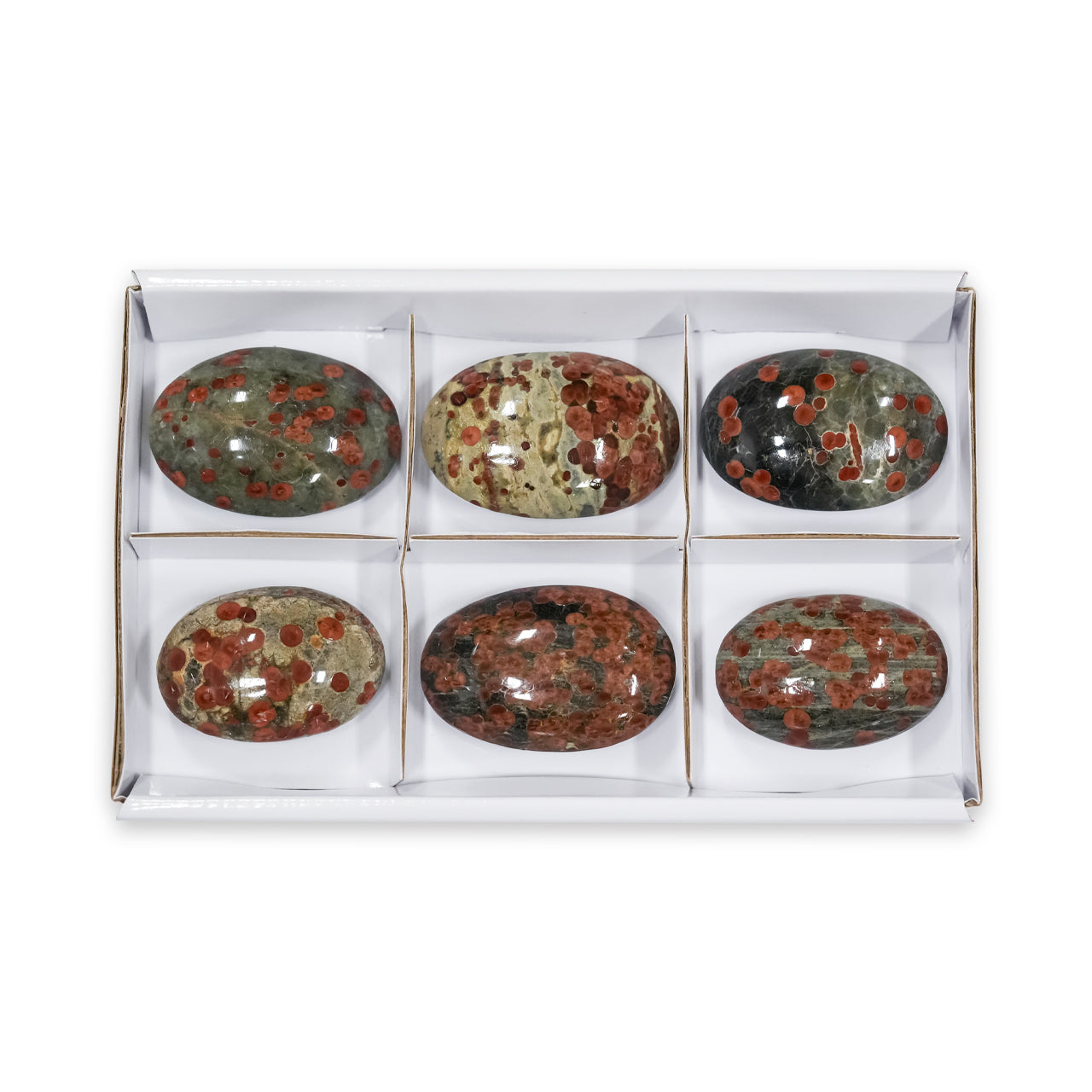 Red Planet Obsidian Polished Palm one 350 gr - 6 pcs
