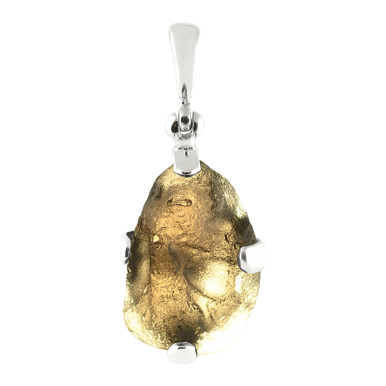 Colgante con puntas de saffordita Starborn en plata de ley