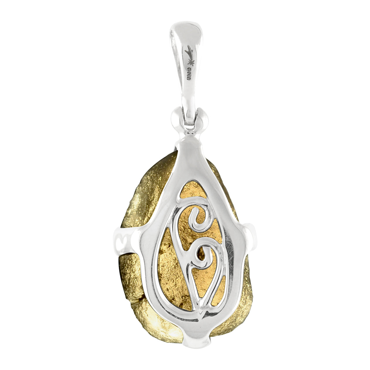 Colgante con puntas de saffordita Starborn en plata de ley