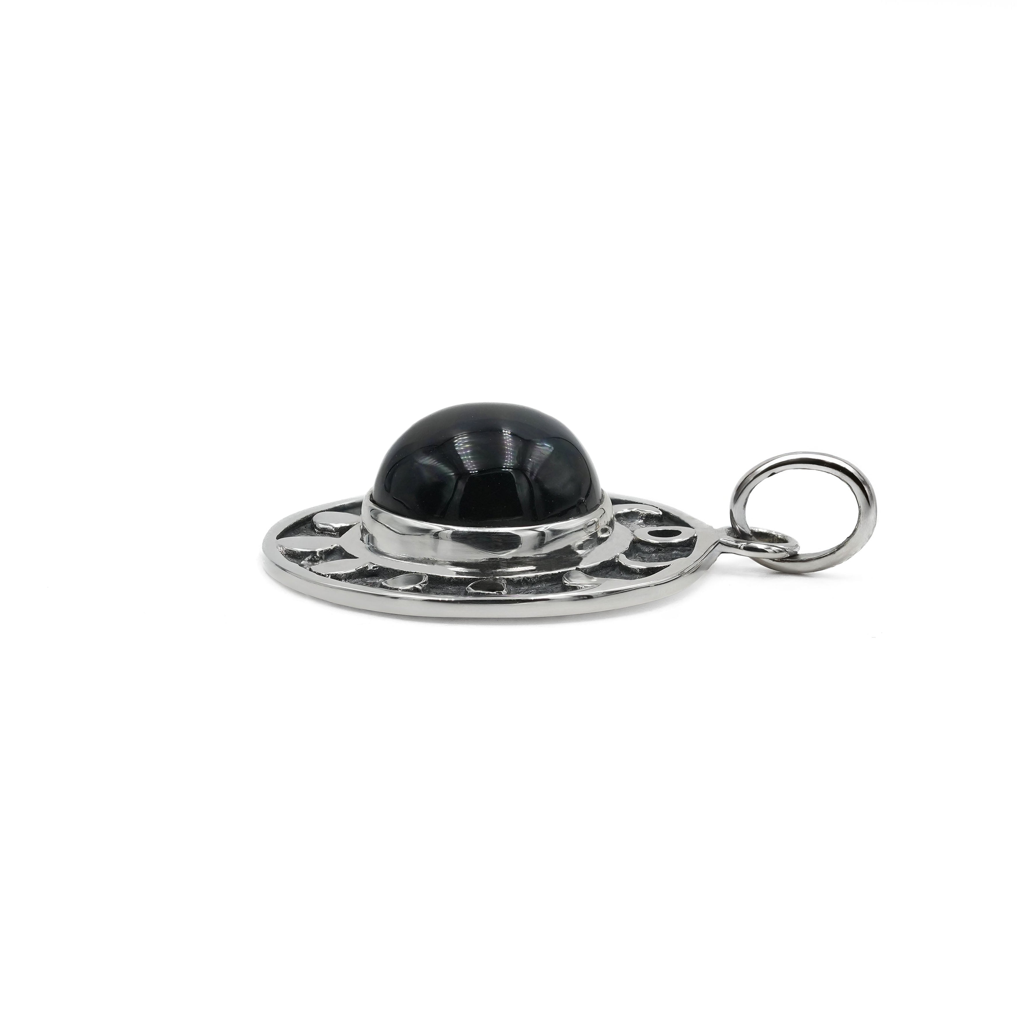Starborn Saffordite Moon Phases Pendant in Sterling Silver