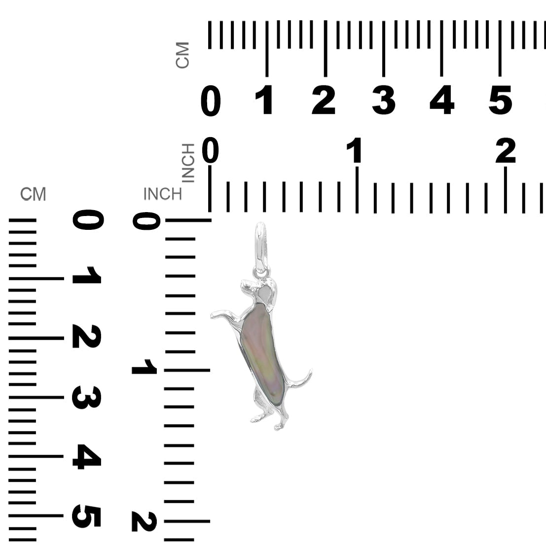 Starborn Dog Silhouette Pendant in Sterling Silver
