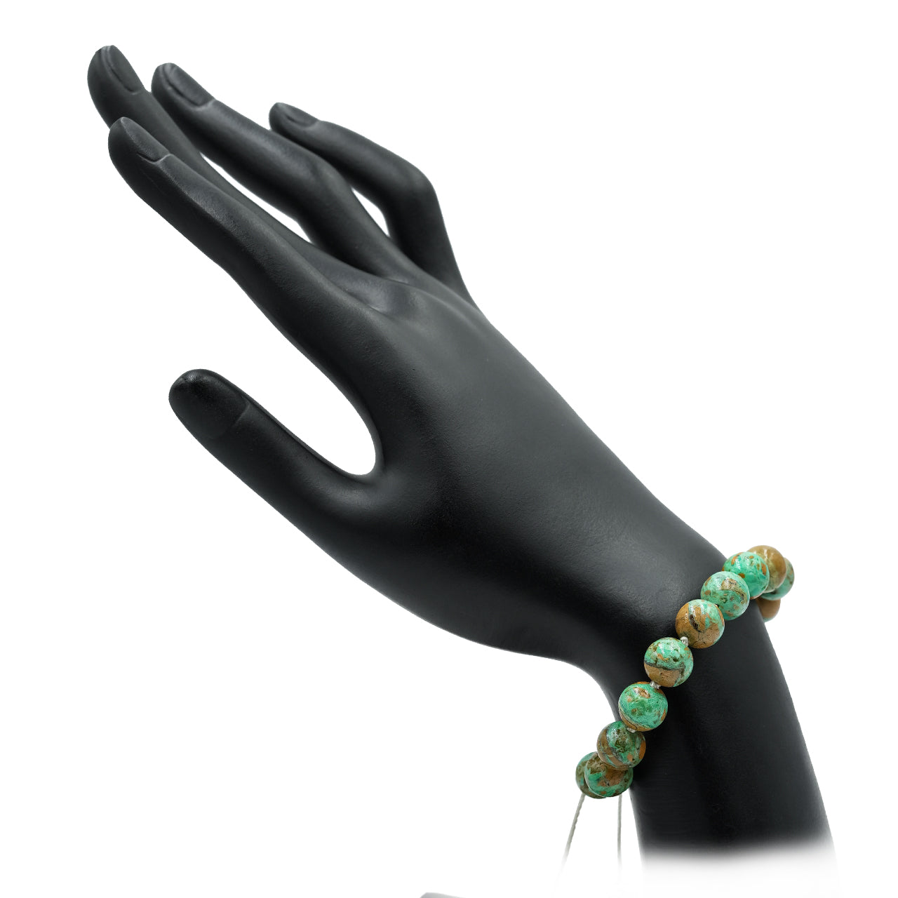 Smithsonite 10 mm Adjustable Bead Bracelet - 16 pcs beads