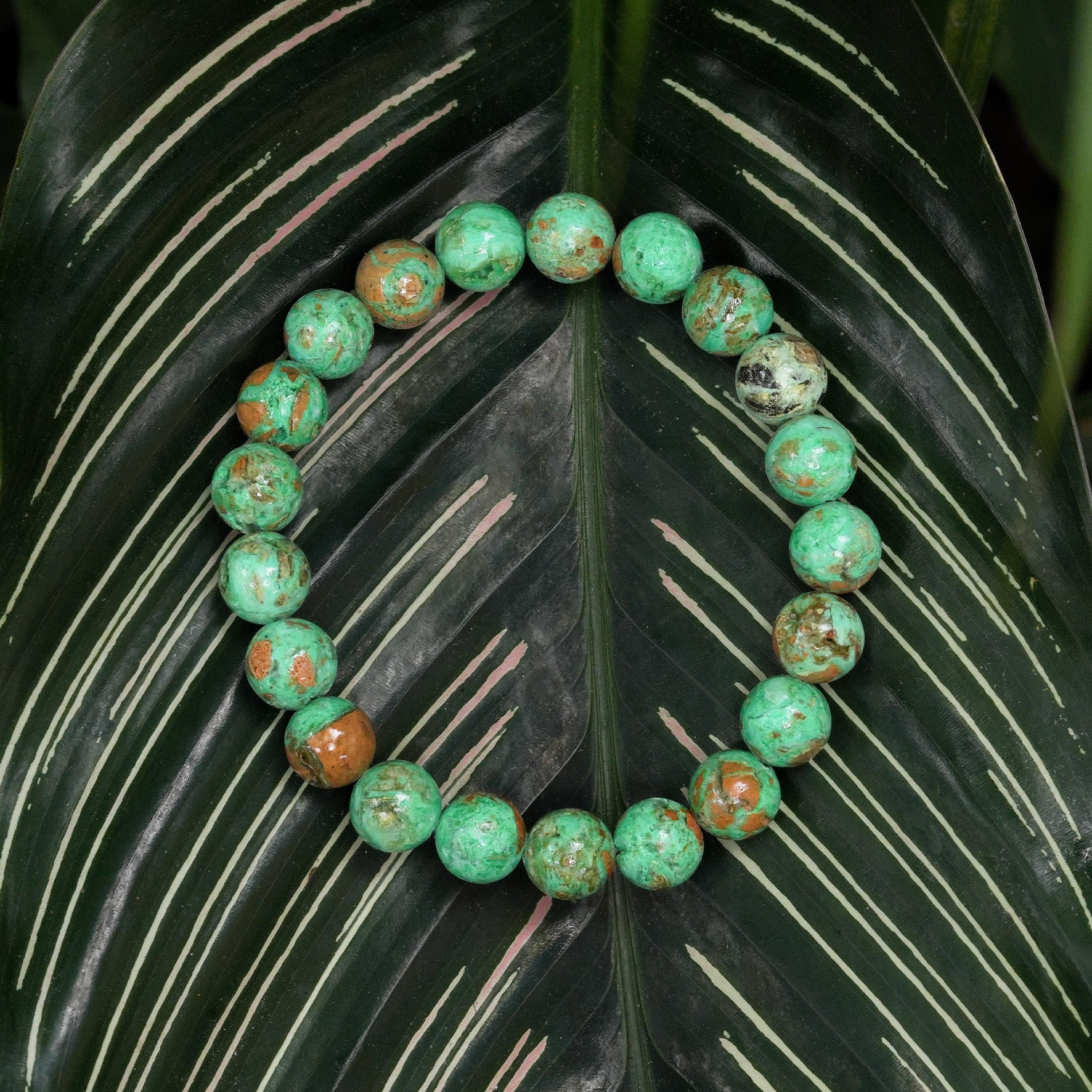Starborn Smithsonite Beaded Elastic Bracelet