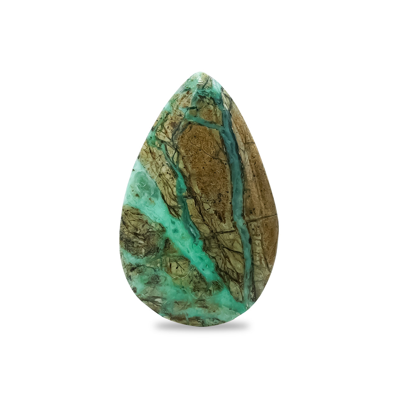 Starborn Smithsonite Pear Cabochon 25 mm Tall - 1 piece