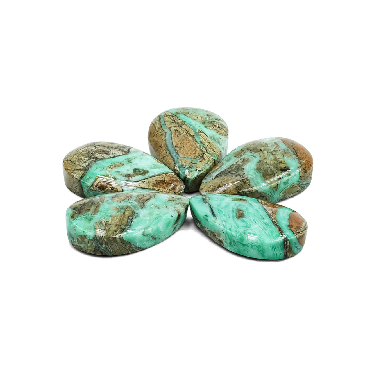 Starborn Smithsonite Pear Cabochon 25 mm Tall - 1 piece