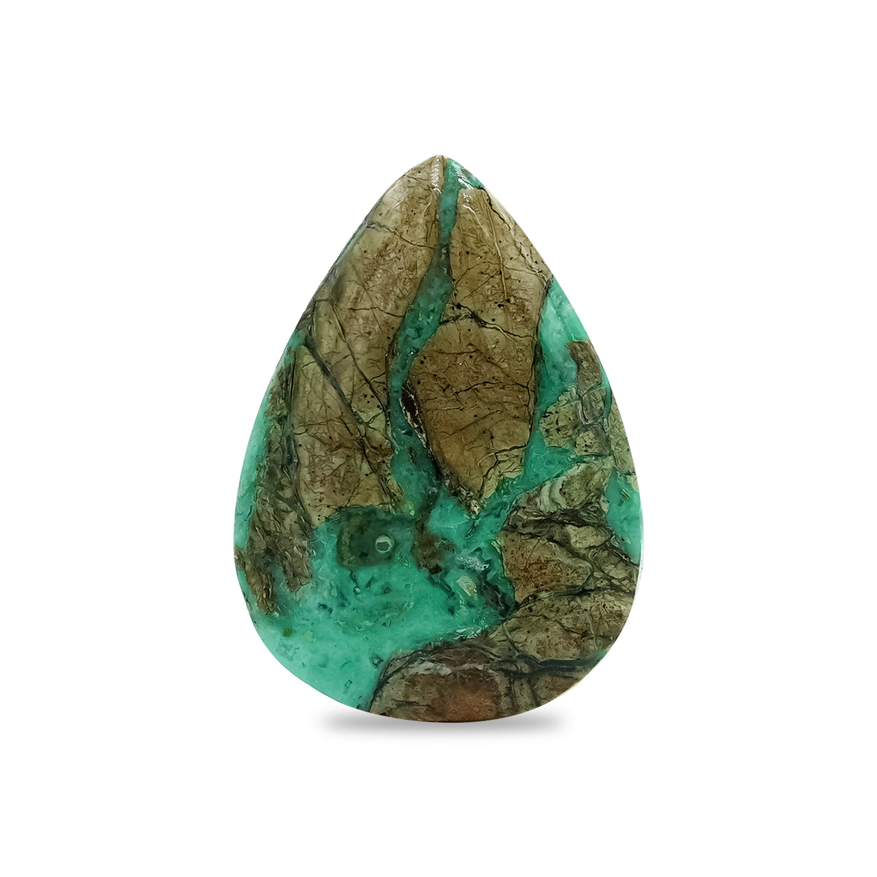 Starborn Smithsonite Pear Cabochon 25 mm Tall - 1 piece