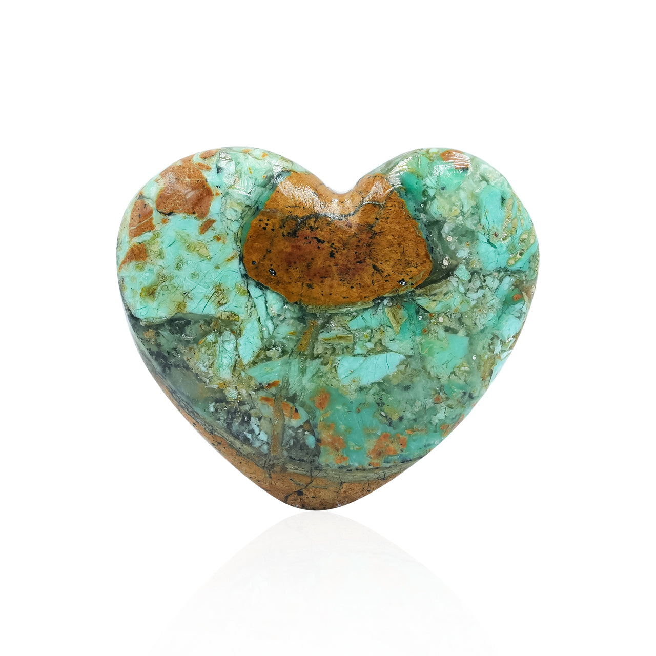 Cabujón Corazón Starborn Smithsonita 29-33 mm - 1 Pieza