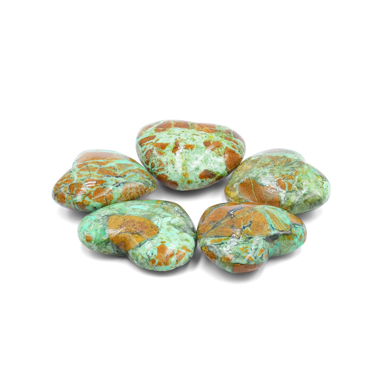 Starborn Smithsonit Herz Cabochon 29-33 mm - 1 Stück