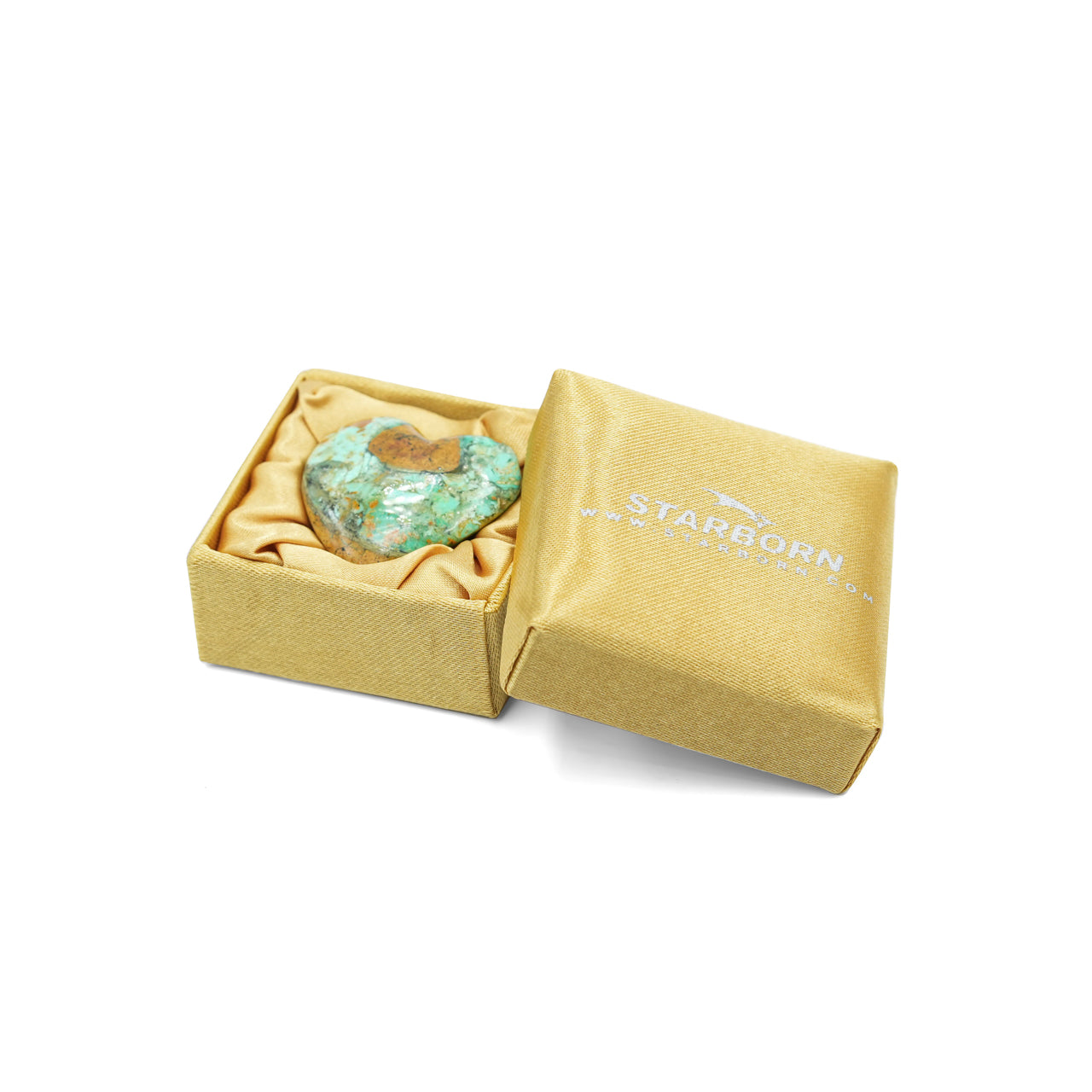 Starborn Smithsonit Herz Cabochon 29-33 mm - 1 Stück