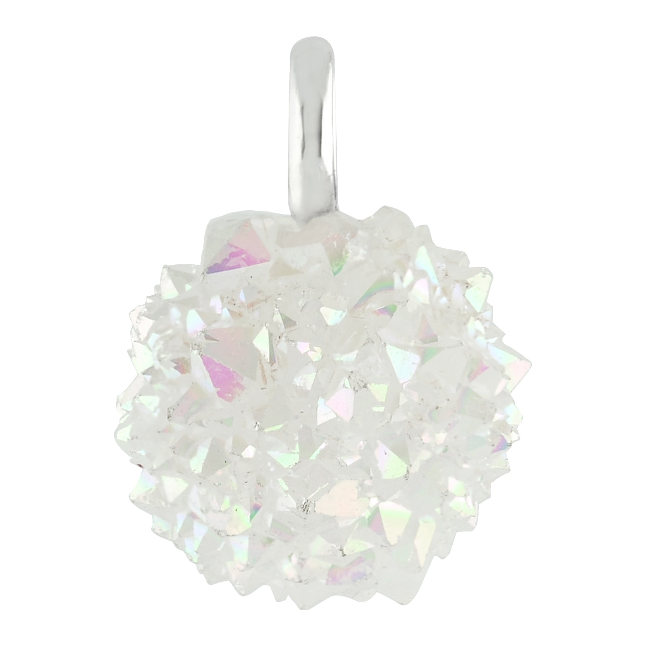 Starborn Spirit Quarz Drusy Anhänger in Sterling Silber