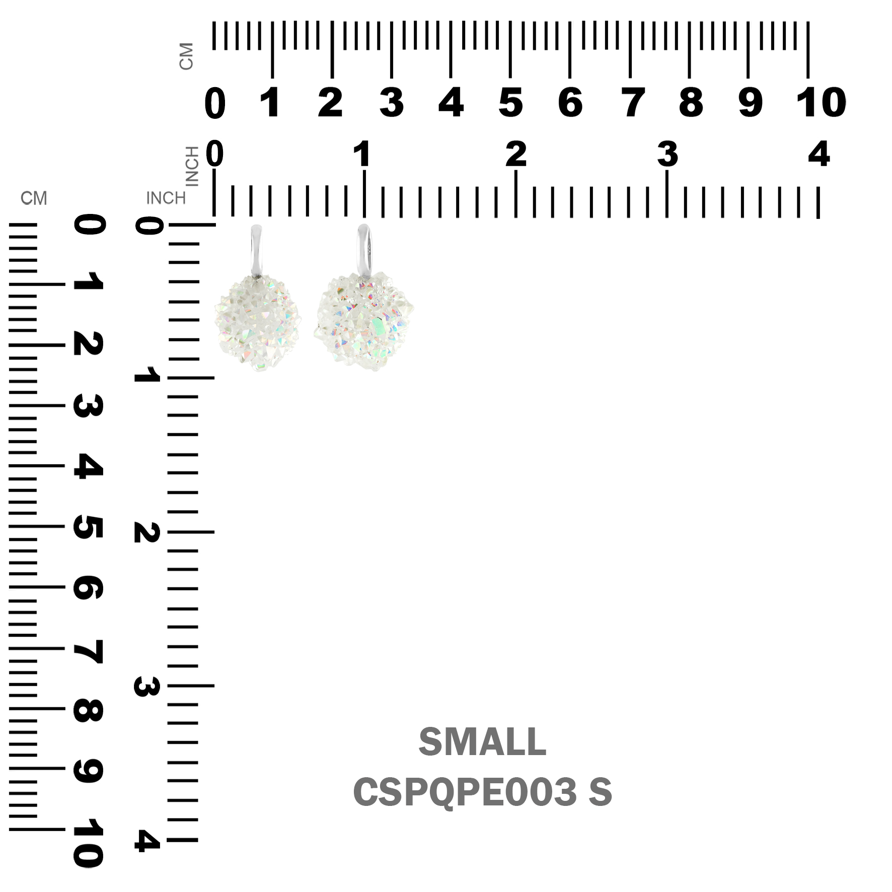 Starborn Spirit Quarz Drusy Anhänger in Sterling Silber