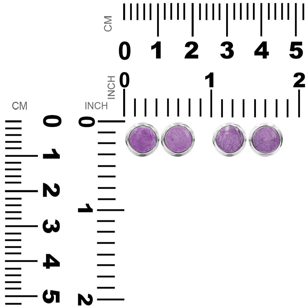 Aretes con poste de turquesa Starborn Campitos en plata de ley