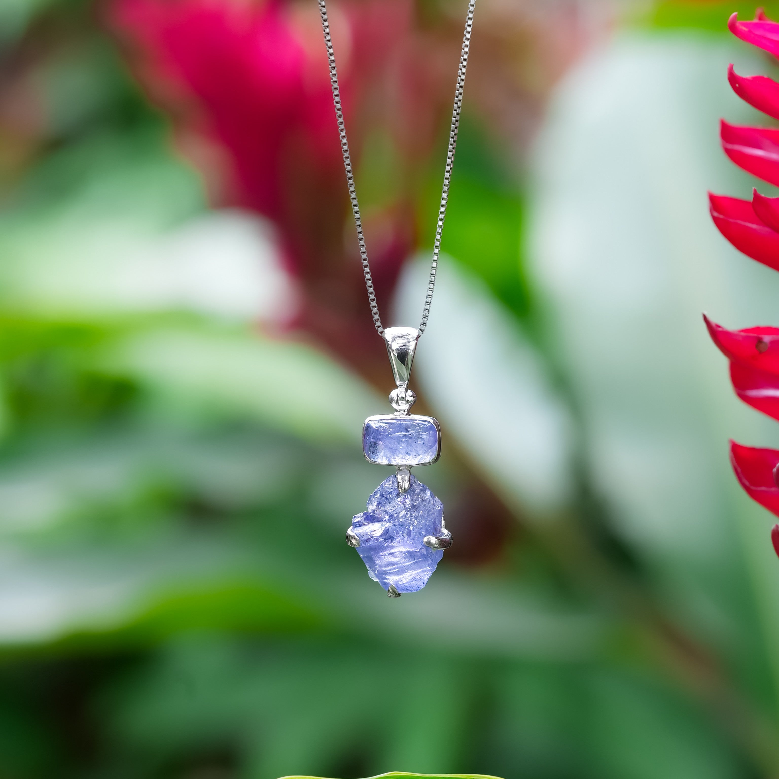 Starborn Tanzanite Multi-Stone Pendant in Sterling Silver