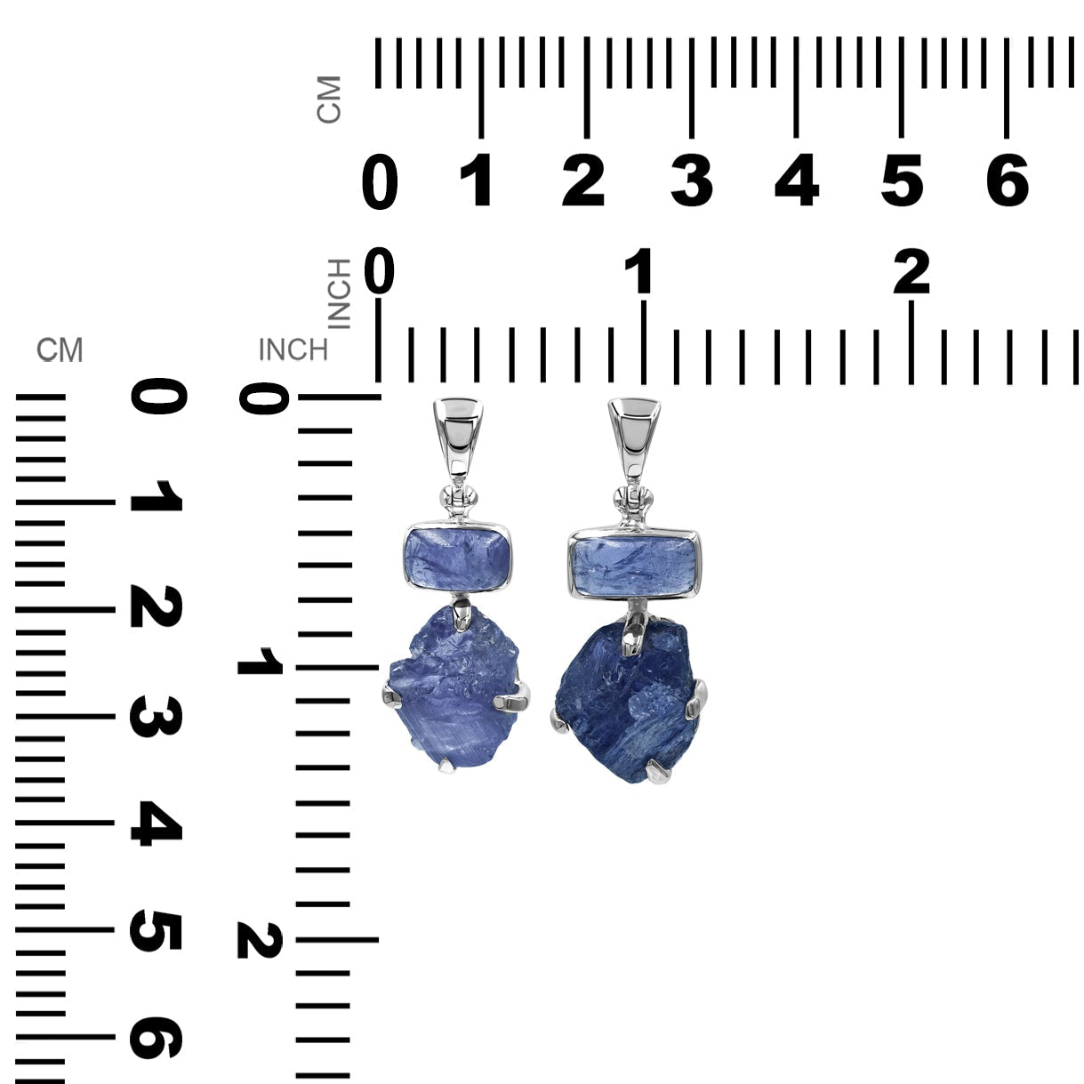 Starborn Tanzanite Multi-Stone Pendant in Sterling Silver