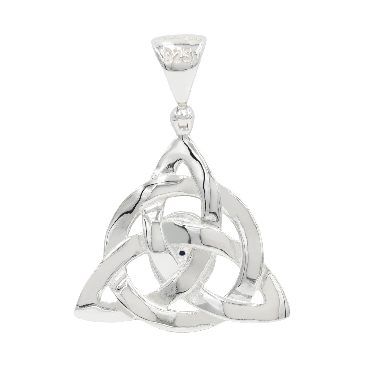 Starborn Tanzanite Triquetra Pendant in Sterling Silver