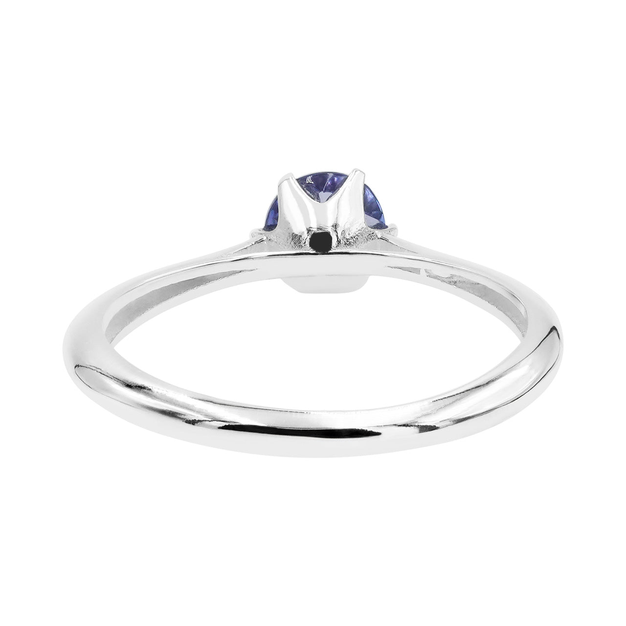 Starborn Tanzanite Prong Set Ring in Sterling Silver