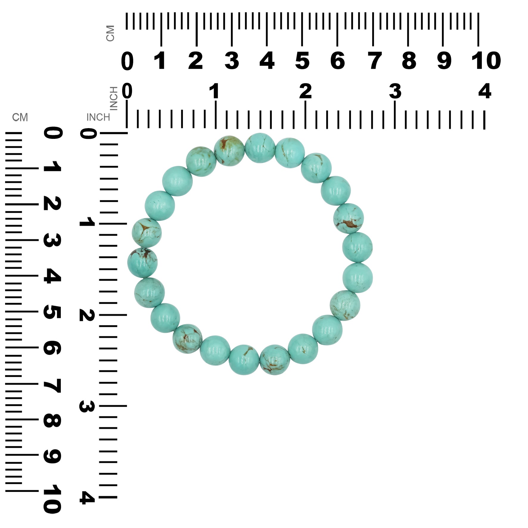 Turquoise Beaded Elastic Bracelet