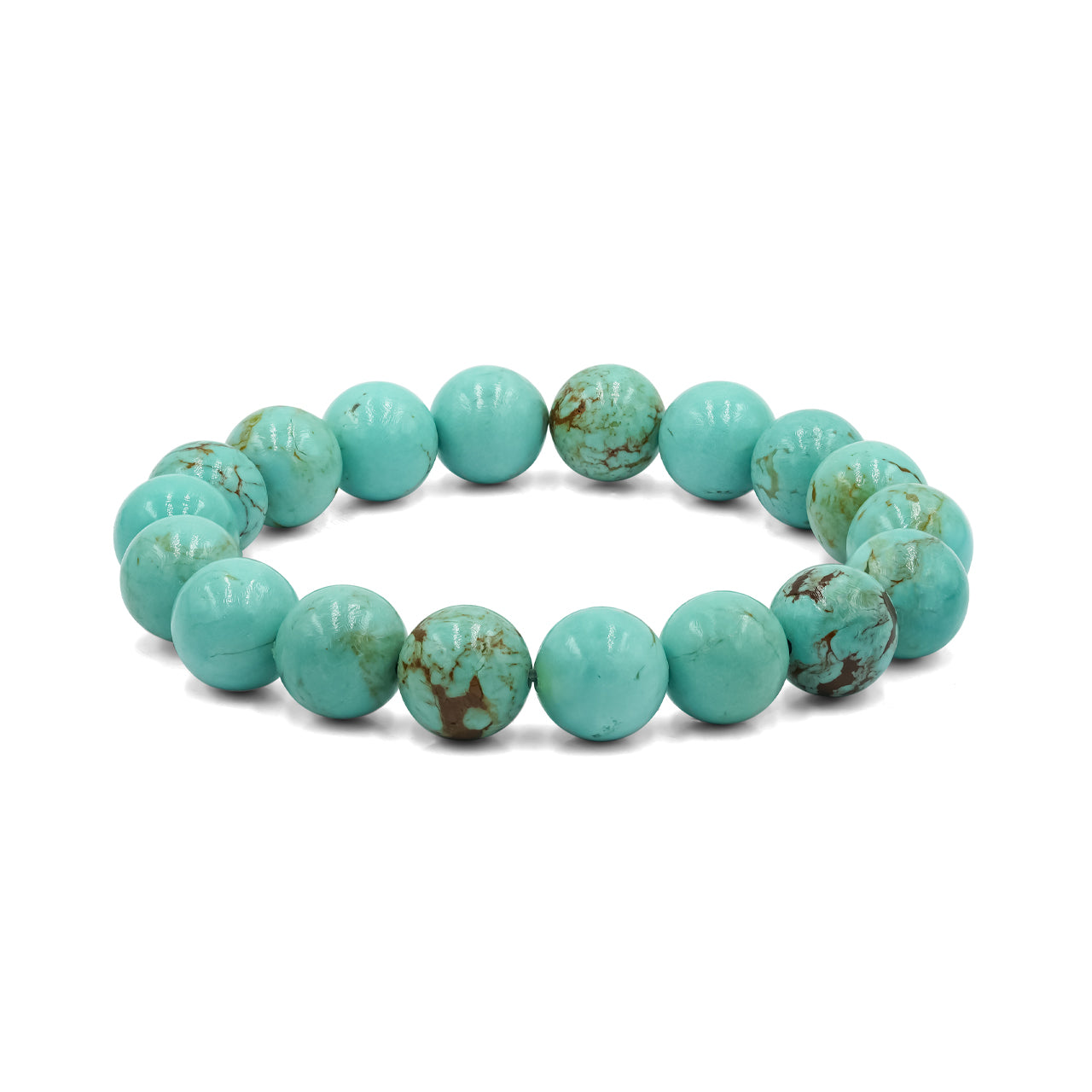 Turquoise Beaded Elastic Bracelet