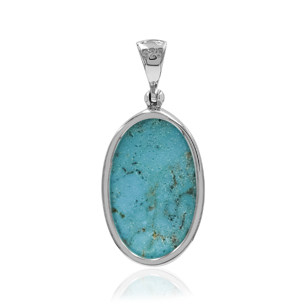 Starborn Sterling Silber natürlicher Nacozari Türkis Anhänger 