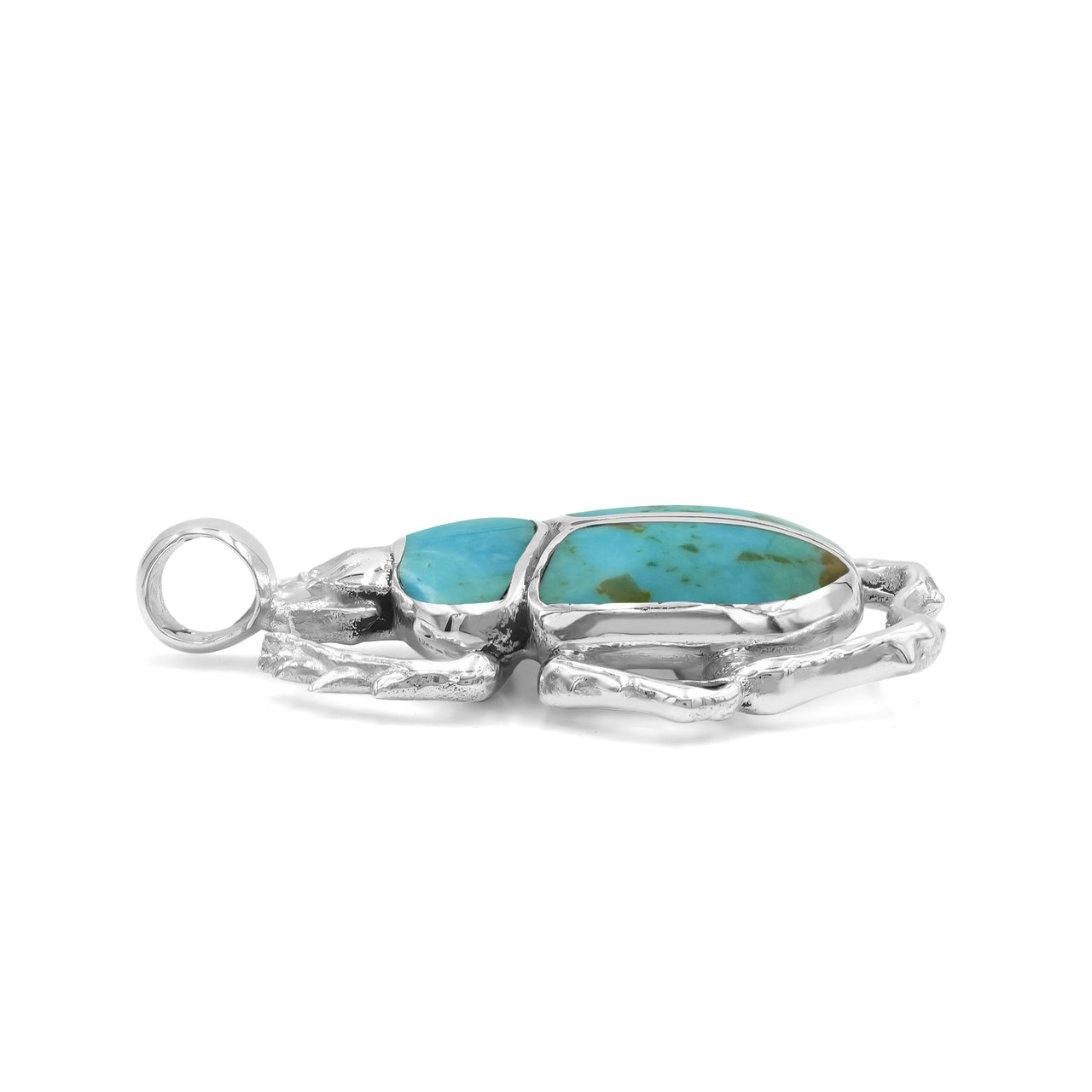 Starborn Turquoise Scarabaeus Pendant in Sterling Silver