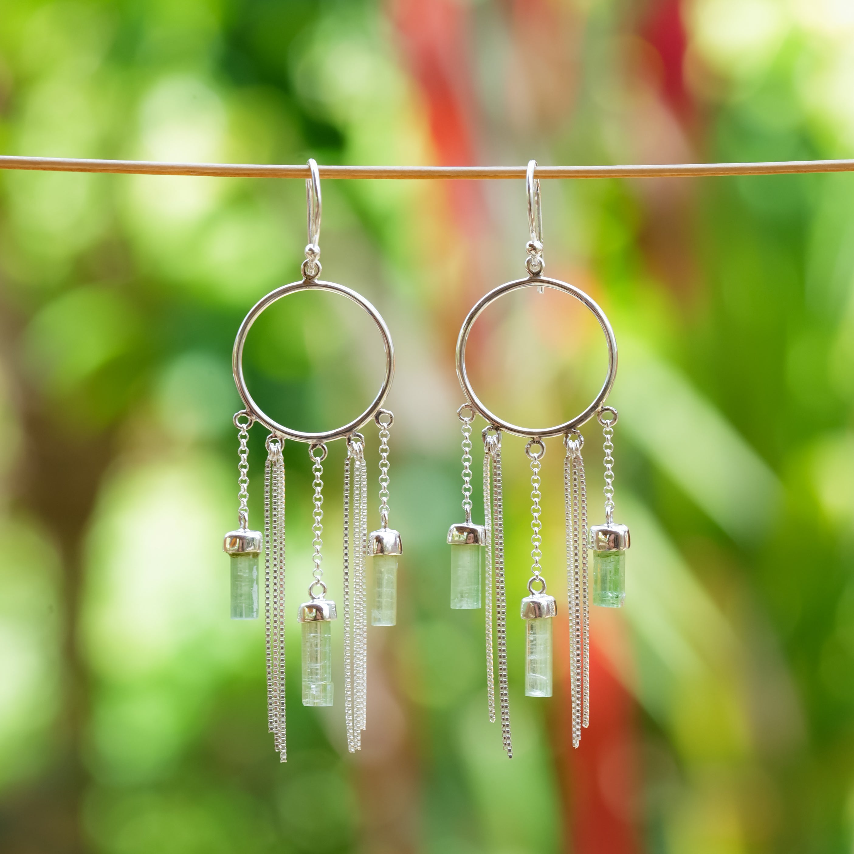 Starborn Crystal Boho Styles Earrings in Sterling Silver