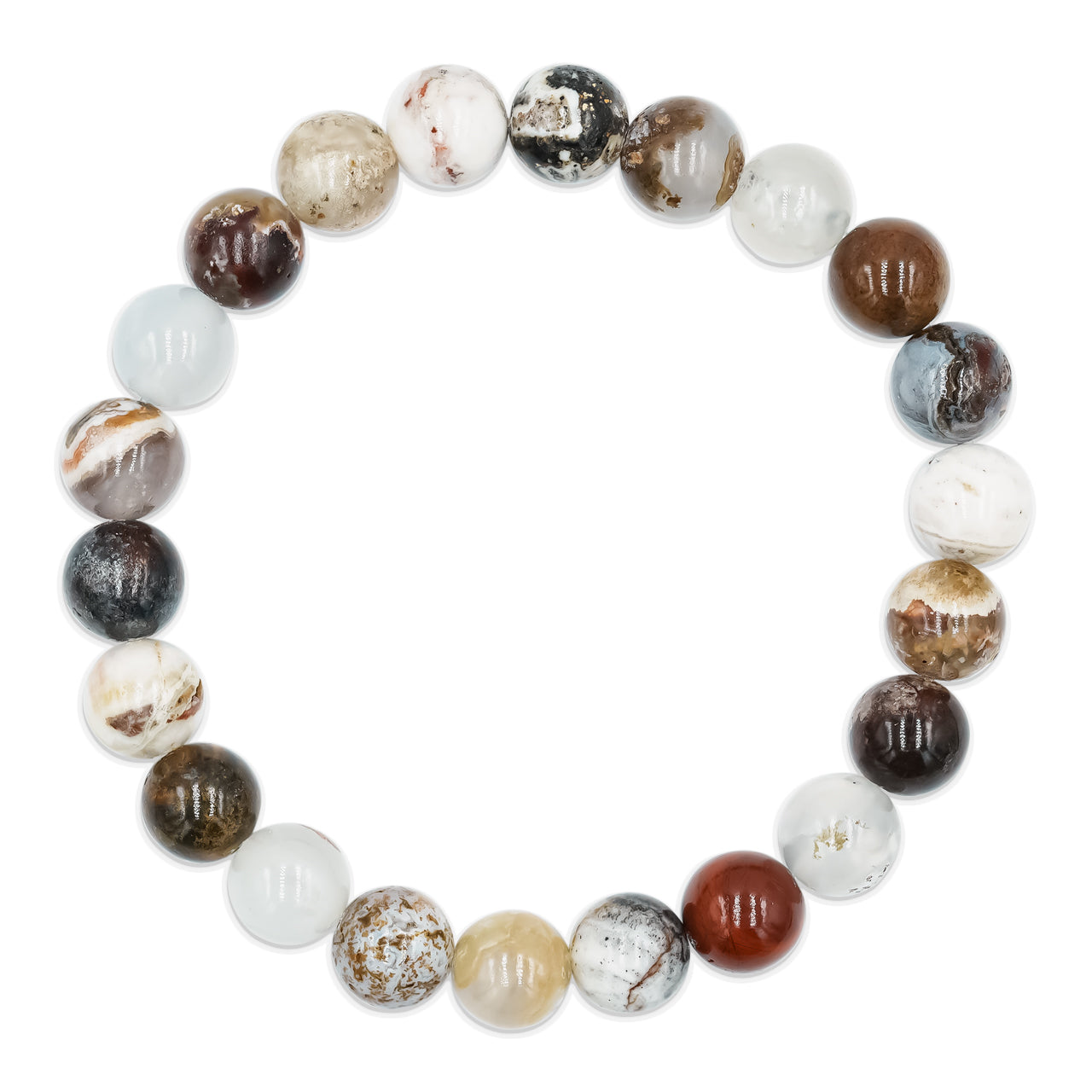 Starborn Arizona Verde Valley Agate Beaded Elastic Bracelet