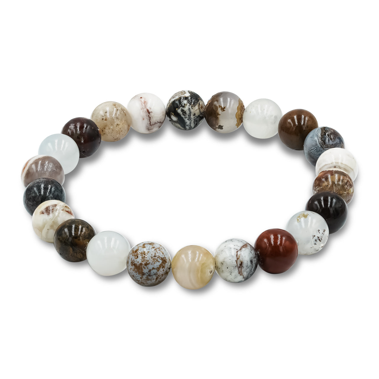 Starborn Arizona Verde Valley Agate Beaded Elastic Bracelet