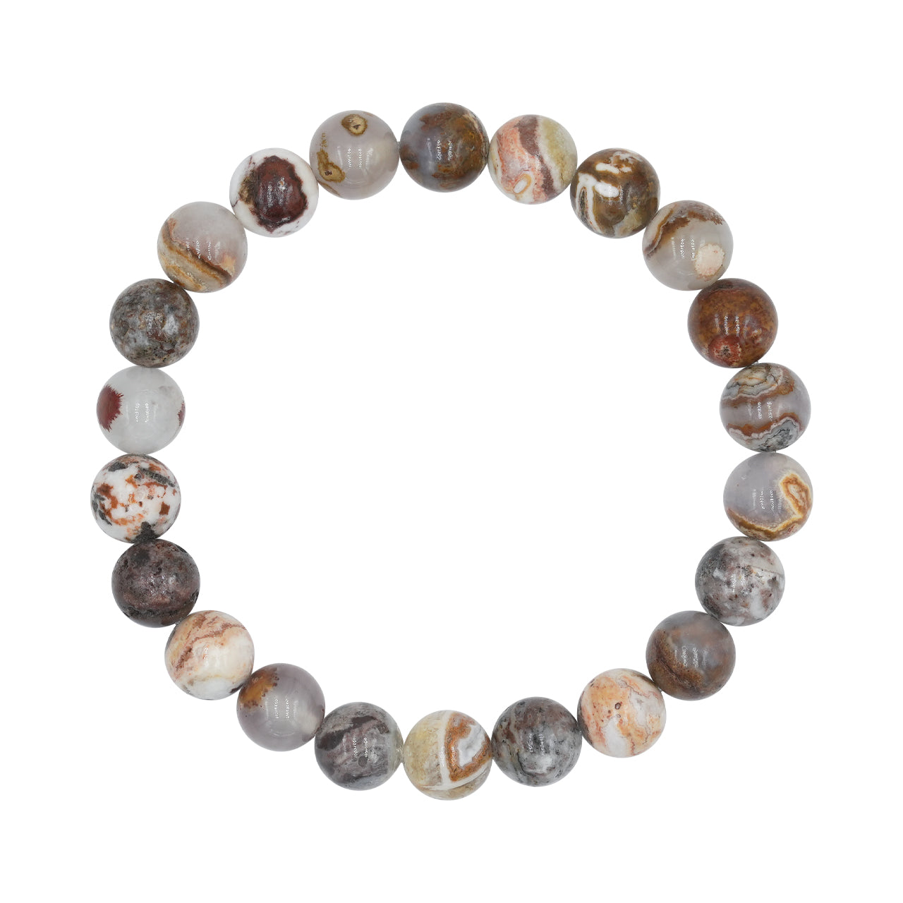 Pulsera elástica de cuentas de ágata Starborn Arizona Verde Valley