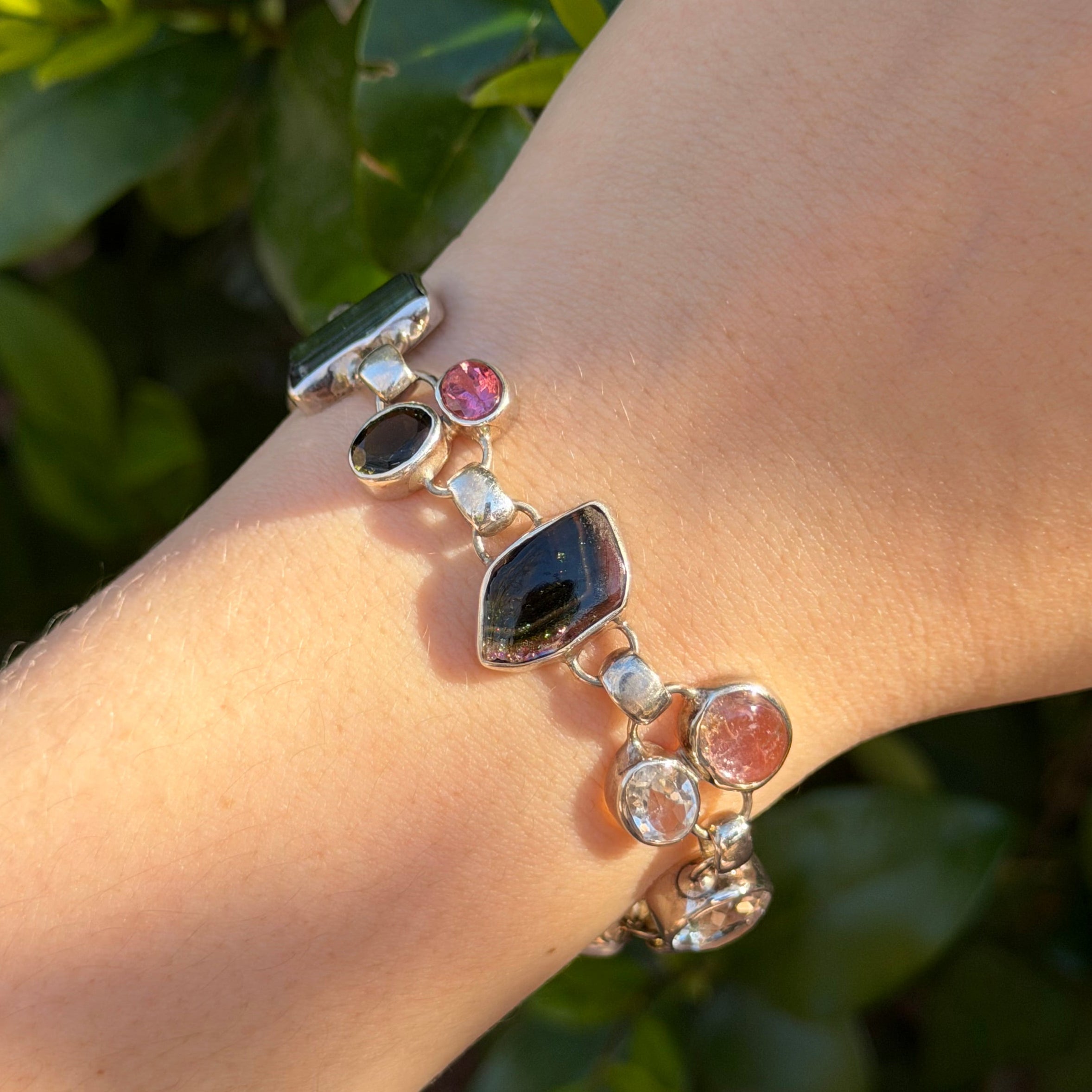 Starborn Tourmaline Multistone Bracelet in Sterling Silver