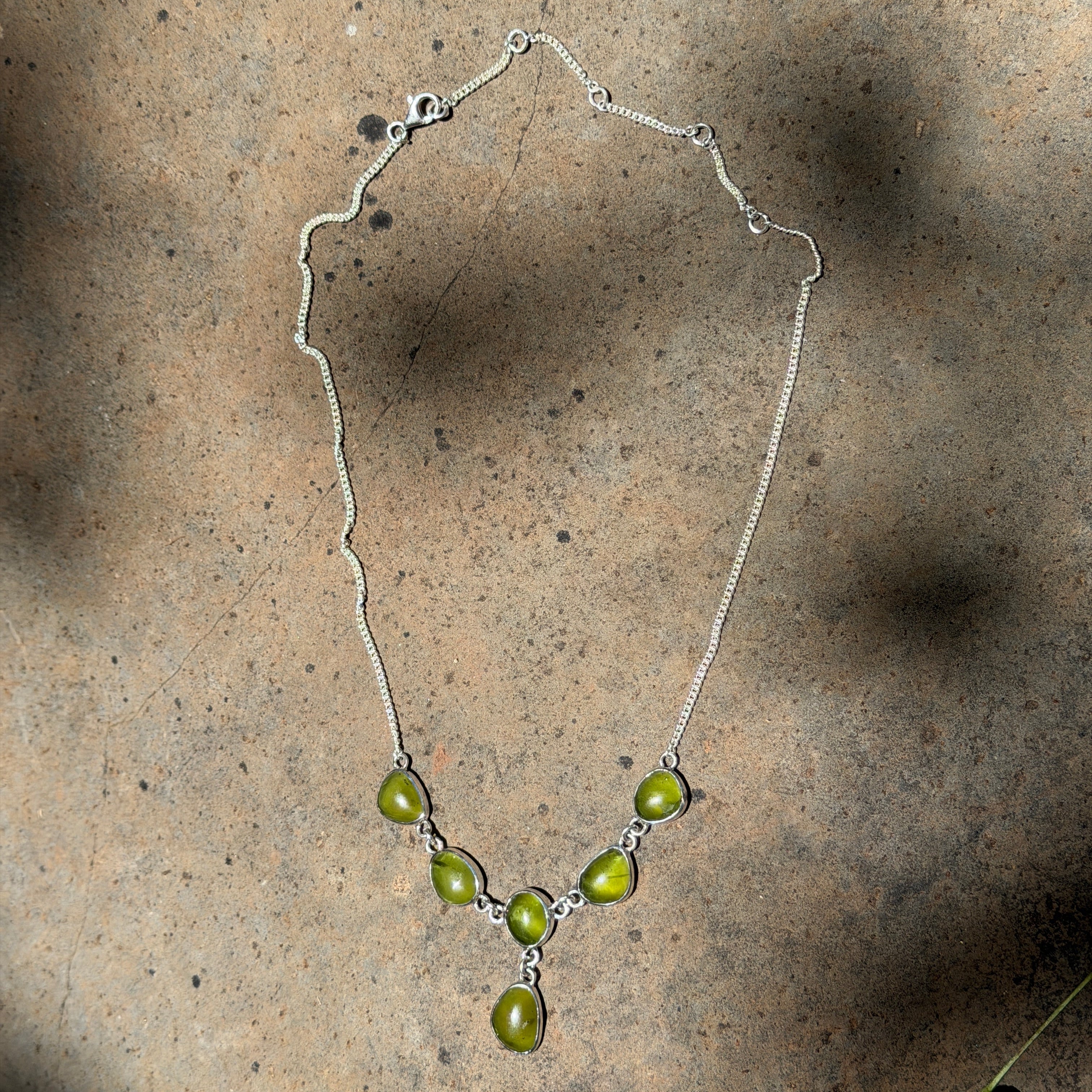 Starborn Arizona Peridot Necklace in Sterling Silver