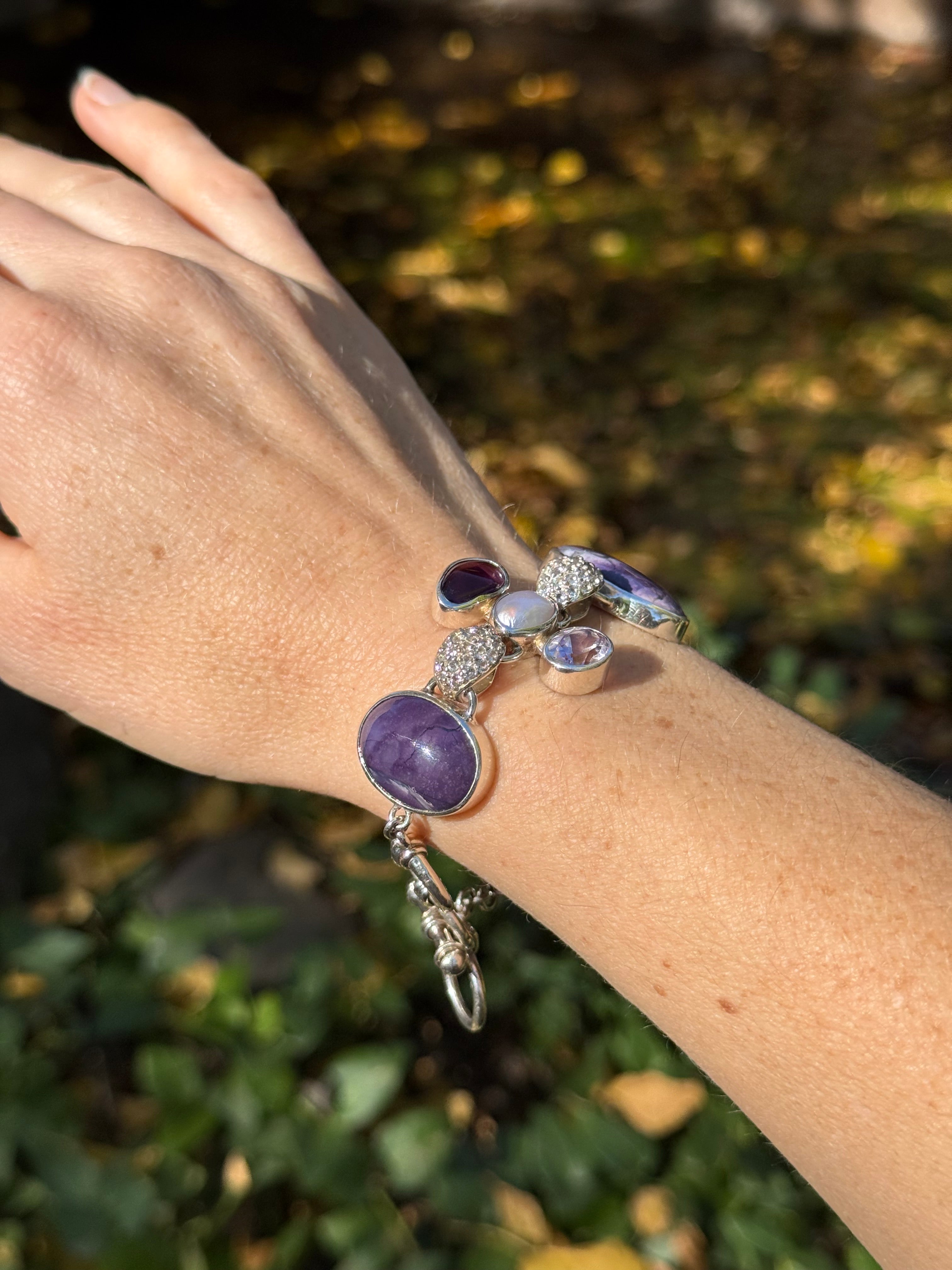 Starborn Tiffany Stone Statement Bracelet in Sterling Silver