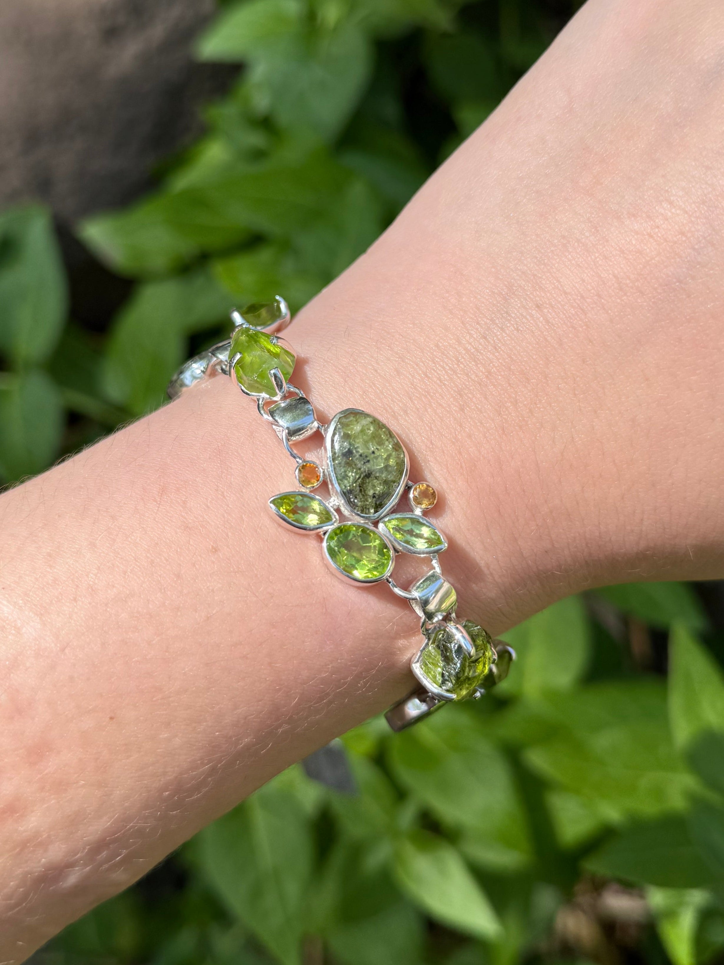 Starborn Arizona Peridot Bracelet in Sterling Silver
