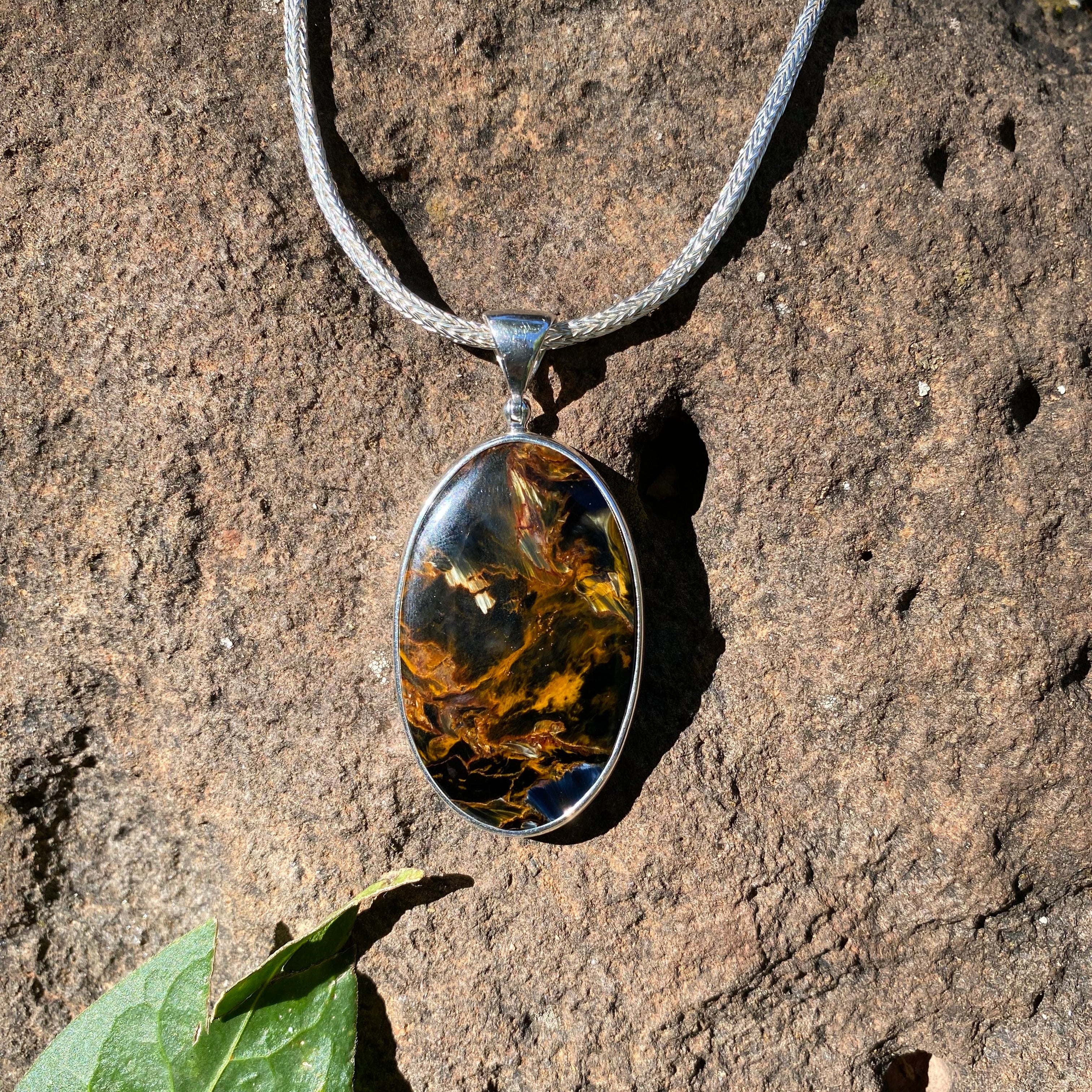 Starborn Pietersite Pendant in Sterling Silver
