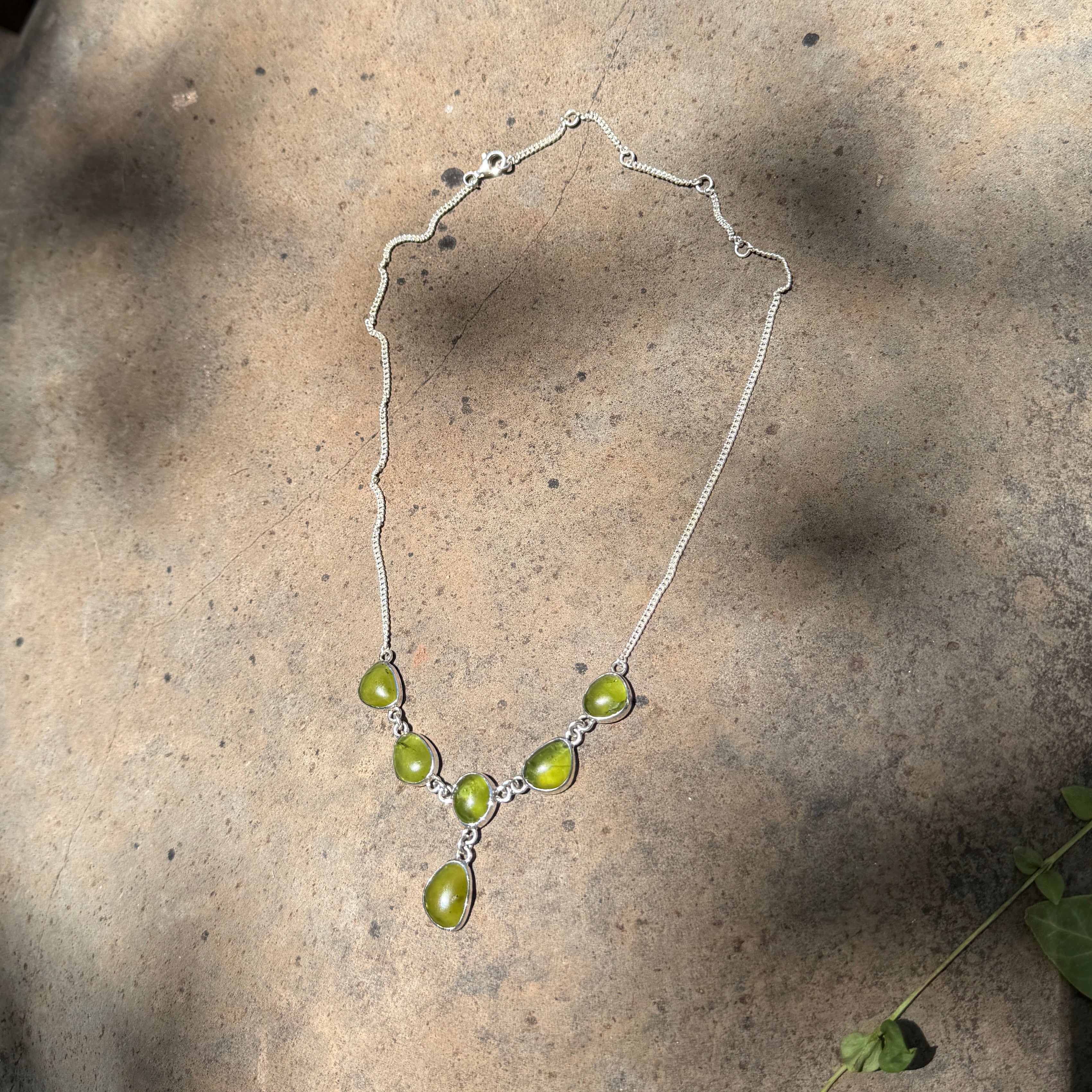 Starborn Arizona Peridot Necklace in Sterling Silver