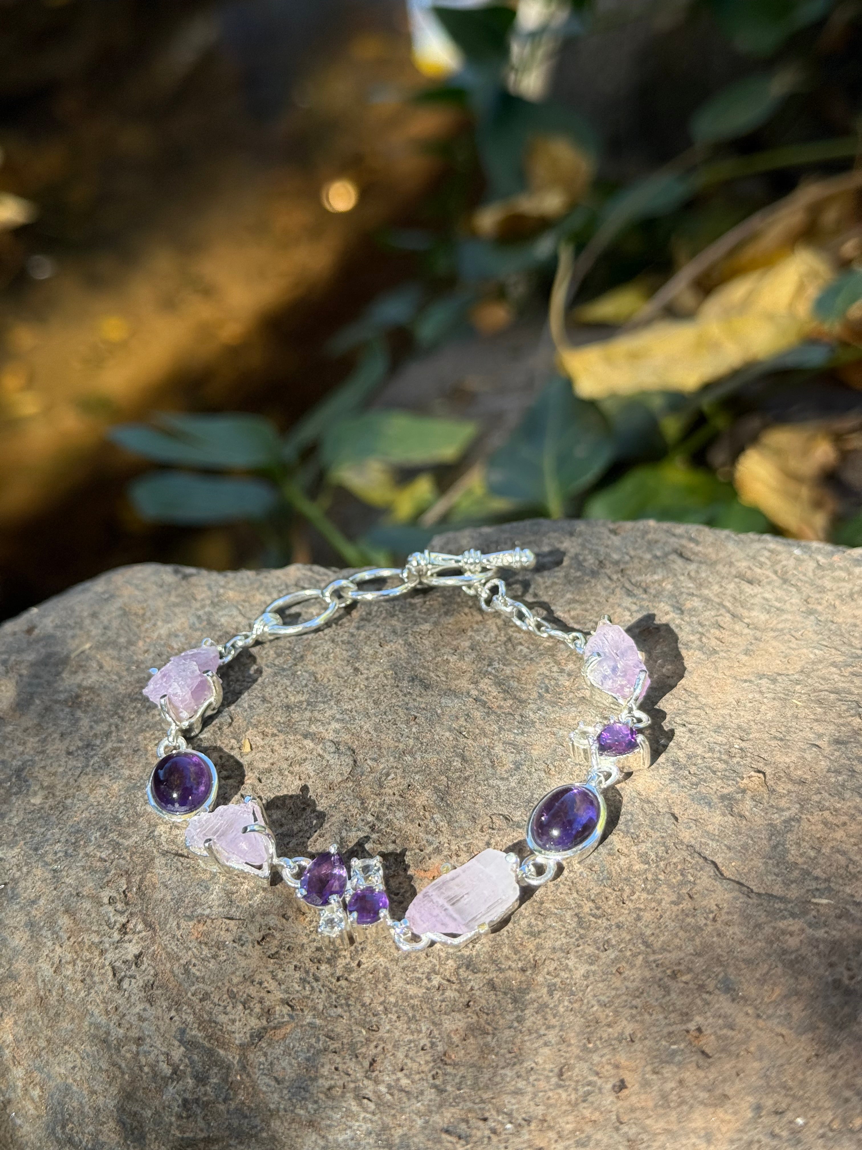 Starborn Kunzite Bracelet in Sterling Silver