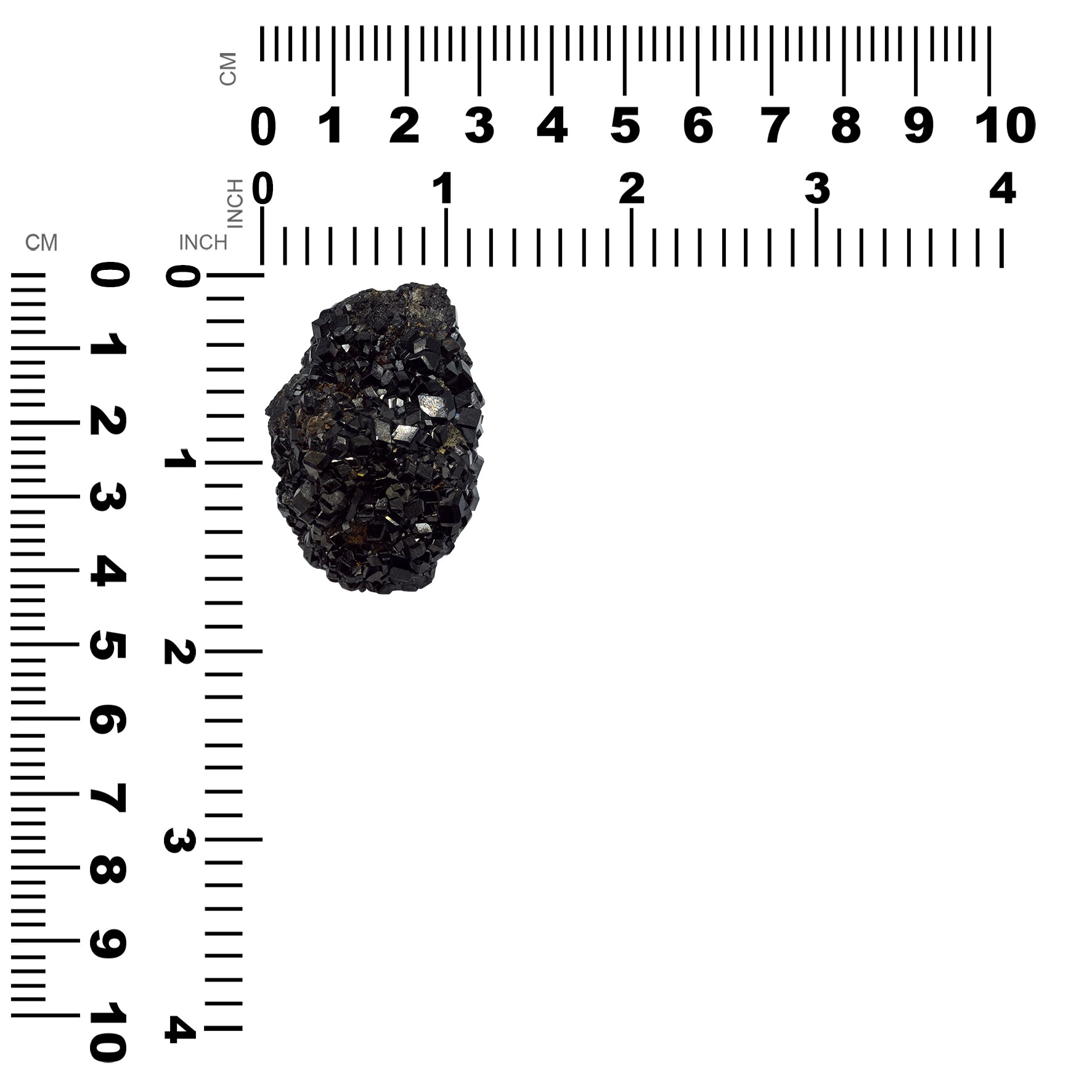 Starborn Black Garnet Crystal Rough 185.5cts - Collector's Corner Specimen