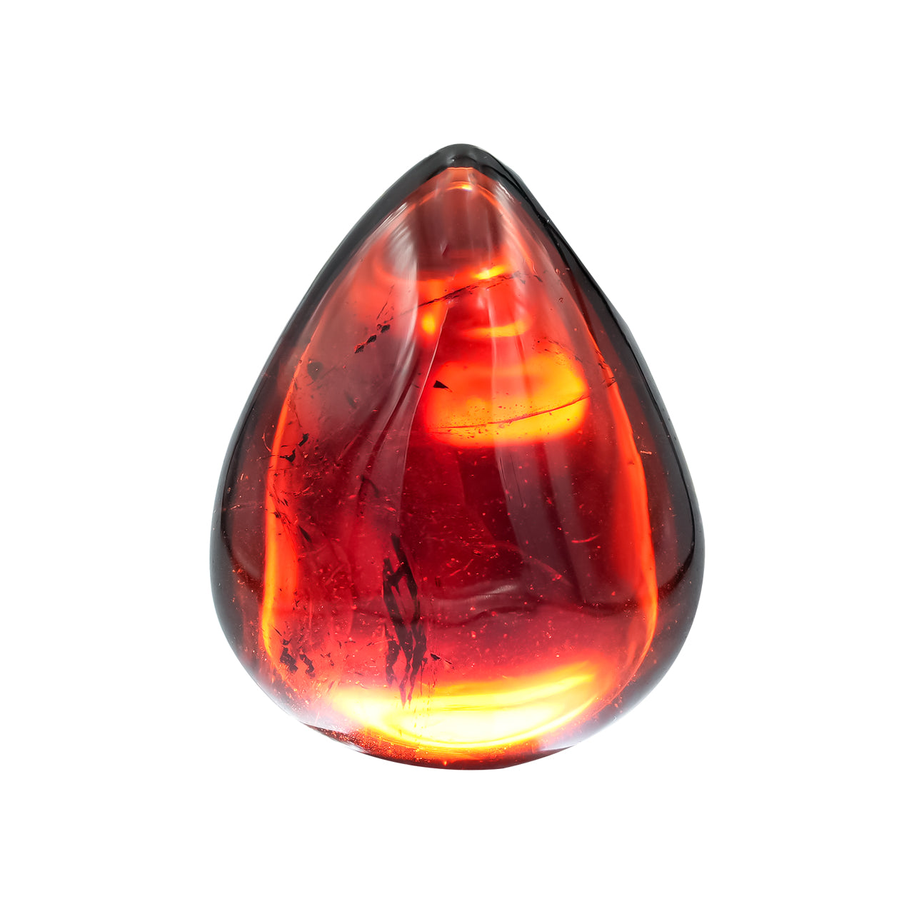 Starborn Brazilian Spessartite Garnet Pear Cabochon 55cts - 1 Piece