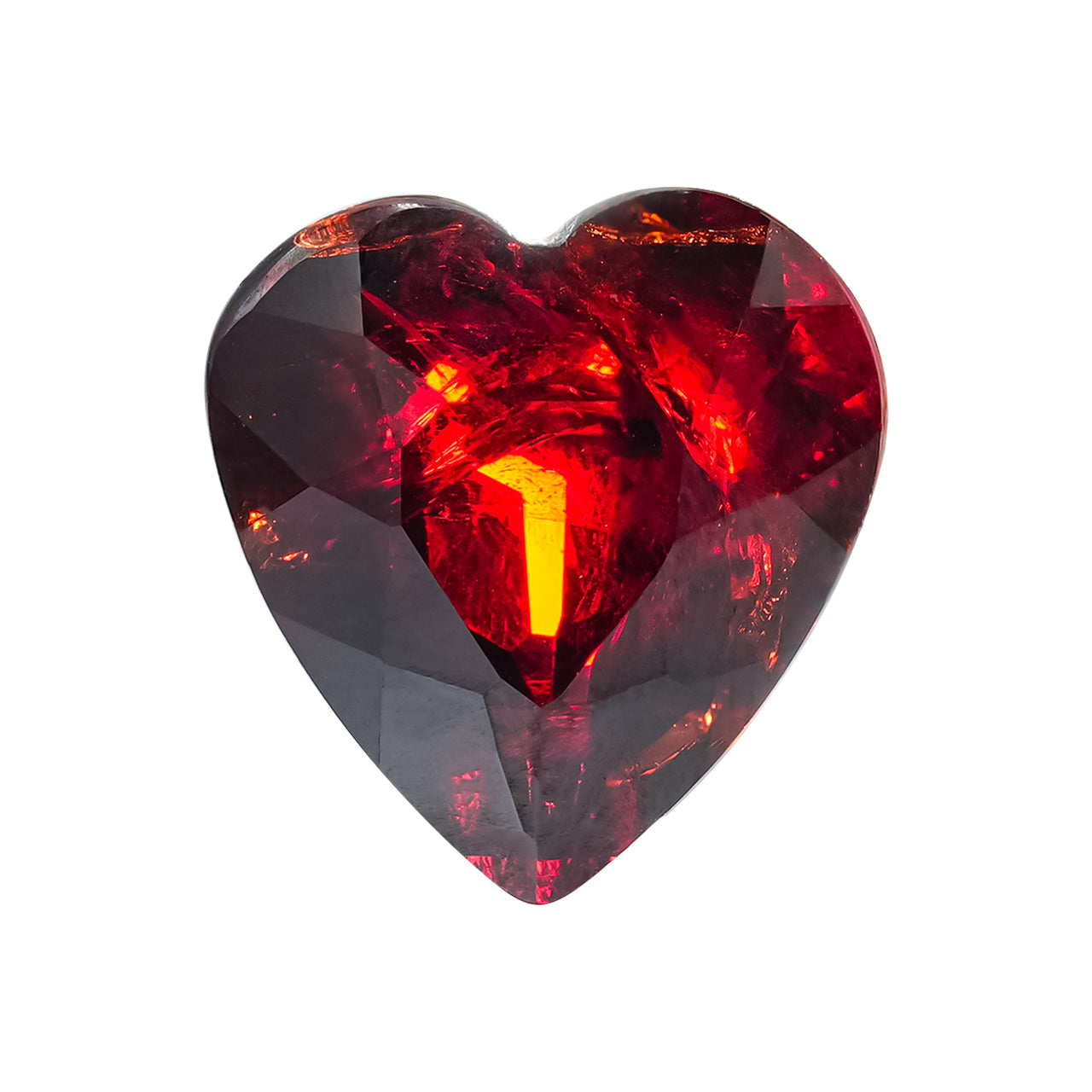 Starborn Brazilian Spessartite Garnet Faceted Heart 39cts - 1 Piece