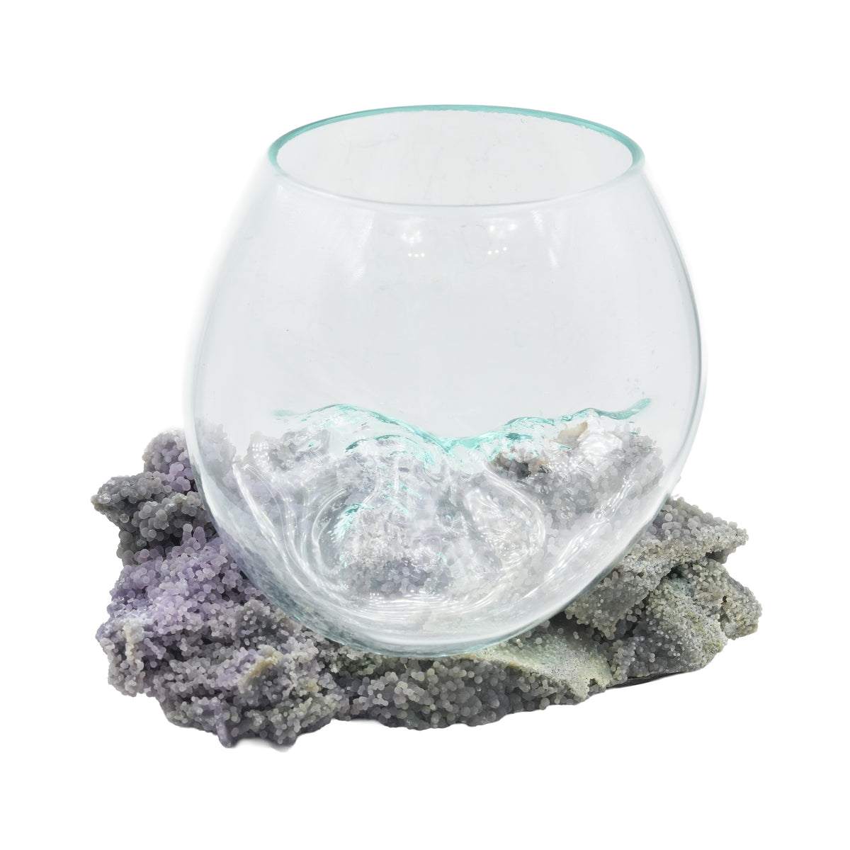 [TEMPLATE] Starborn Schale aus geschmolzenem Glas auf Trauben-Chalcedon