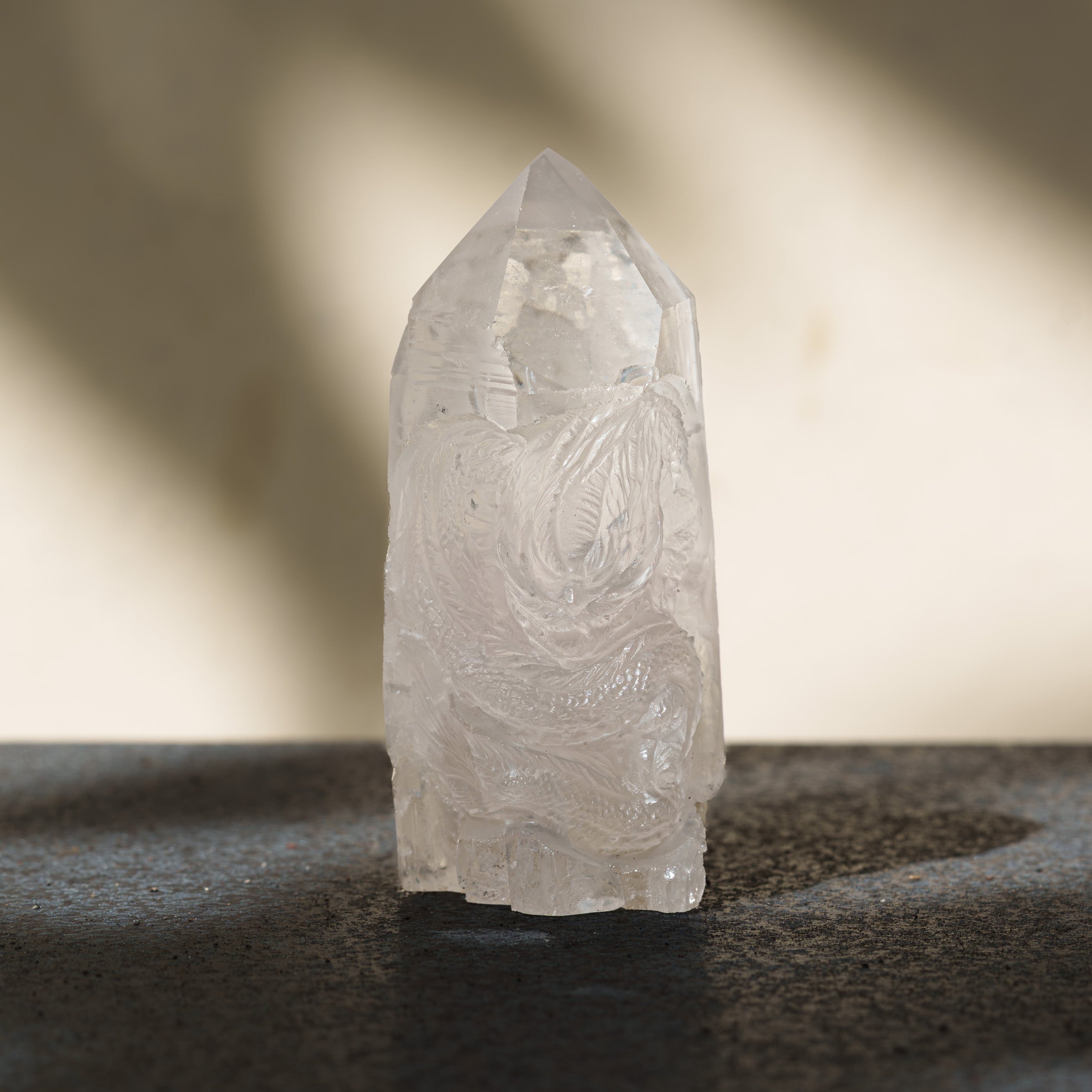 Starborn Hand Carved Quartz Dragon Carving - 1 Piece