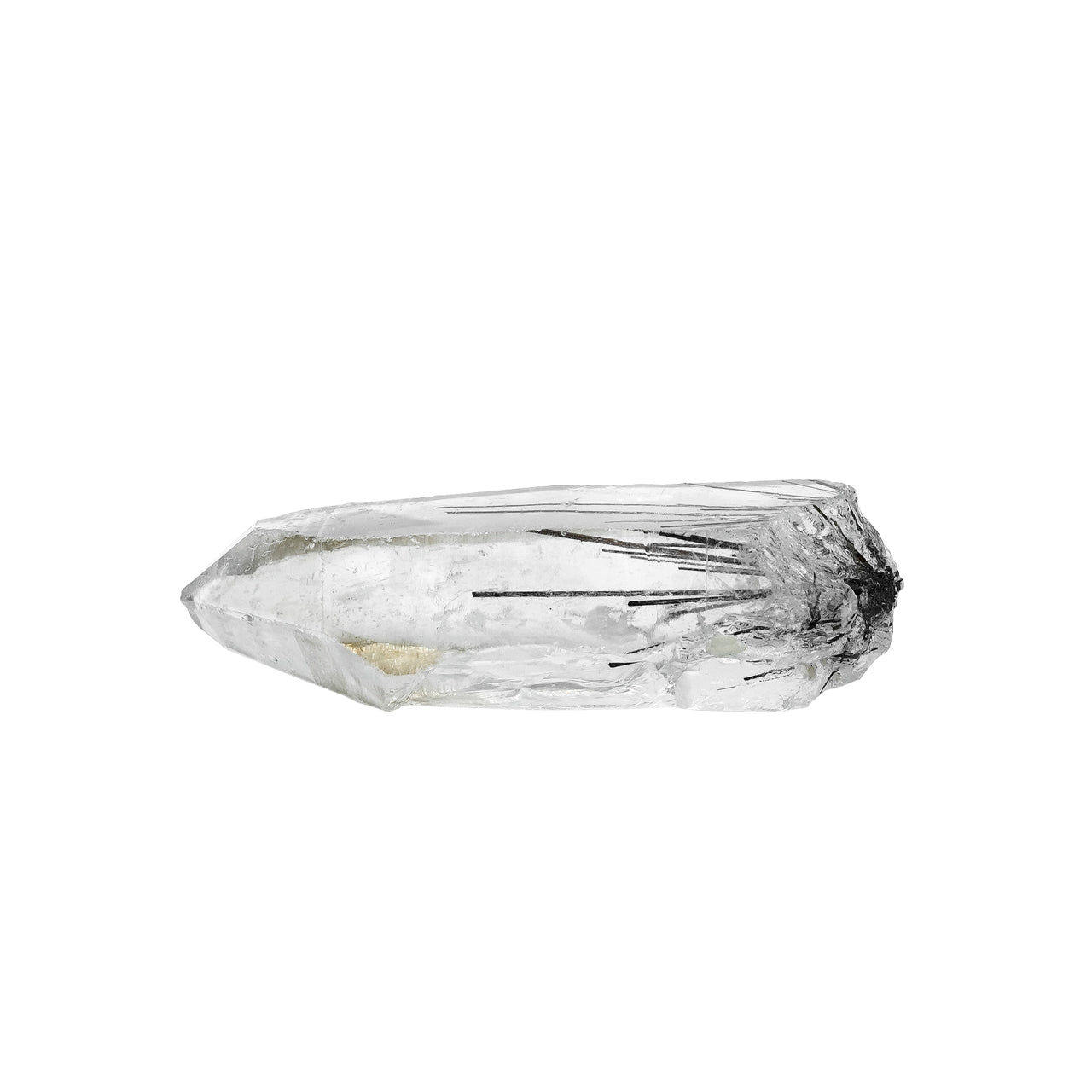 Clear Quartz Crystal with Black Rutile Collector's Specimen 20.5g