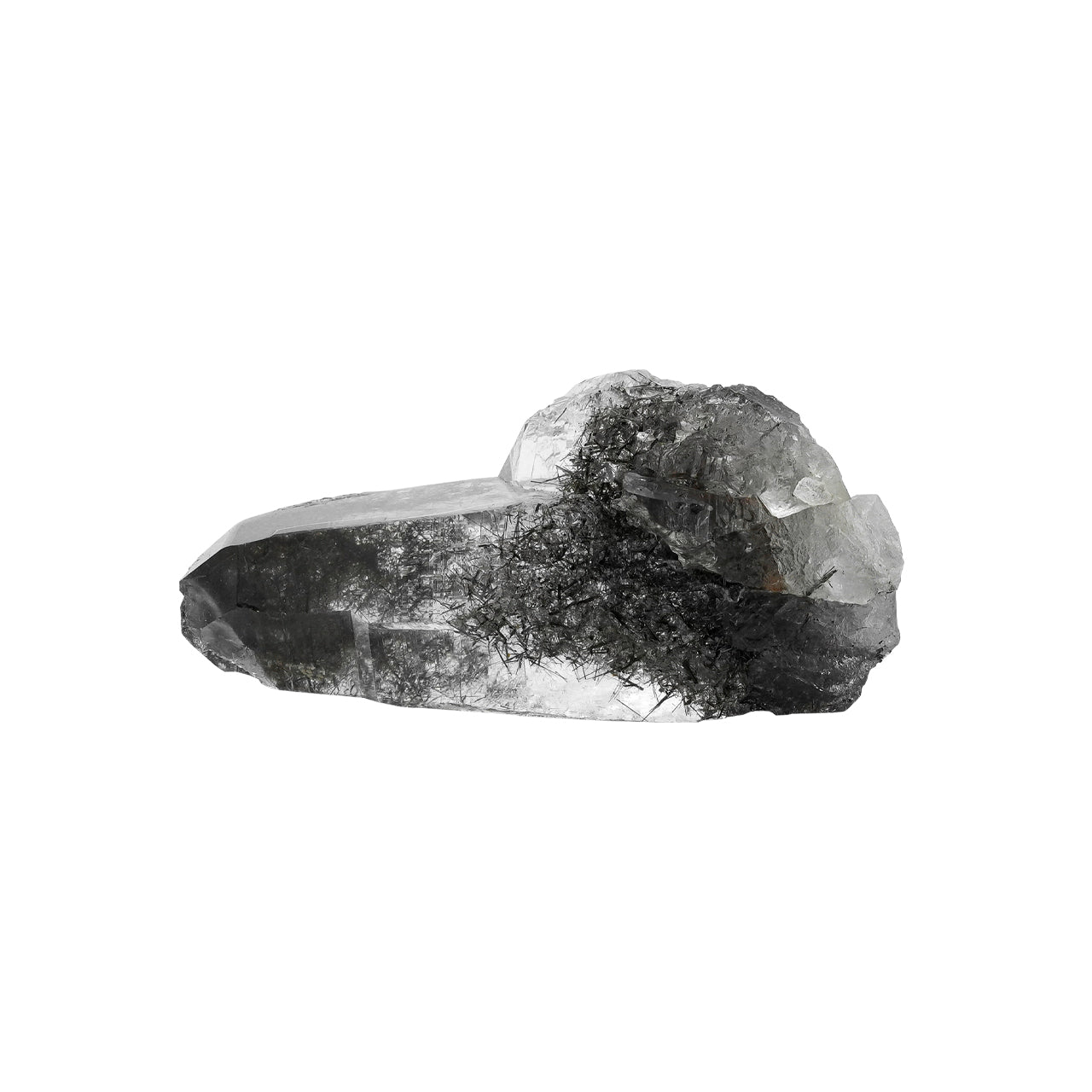 Clear Quartz Crystal with Black Rutile Collector's Specimen 30.3g