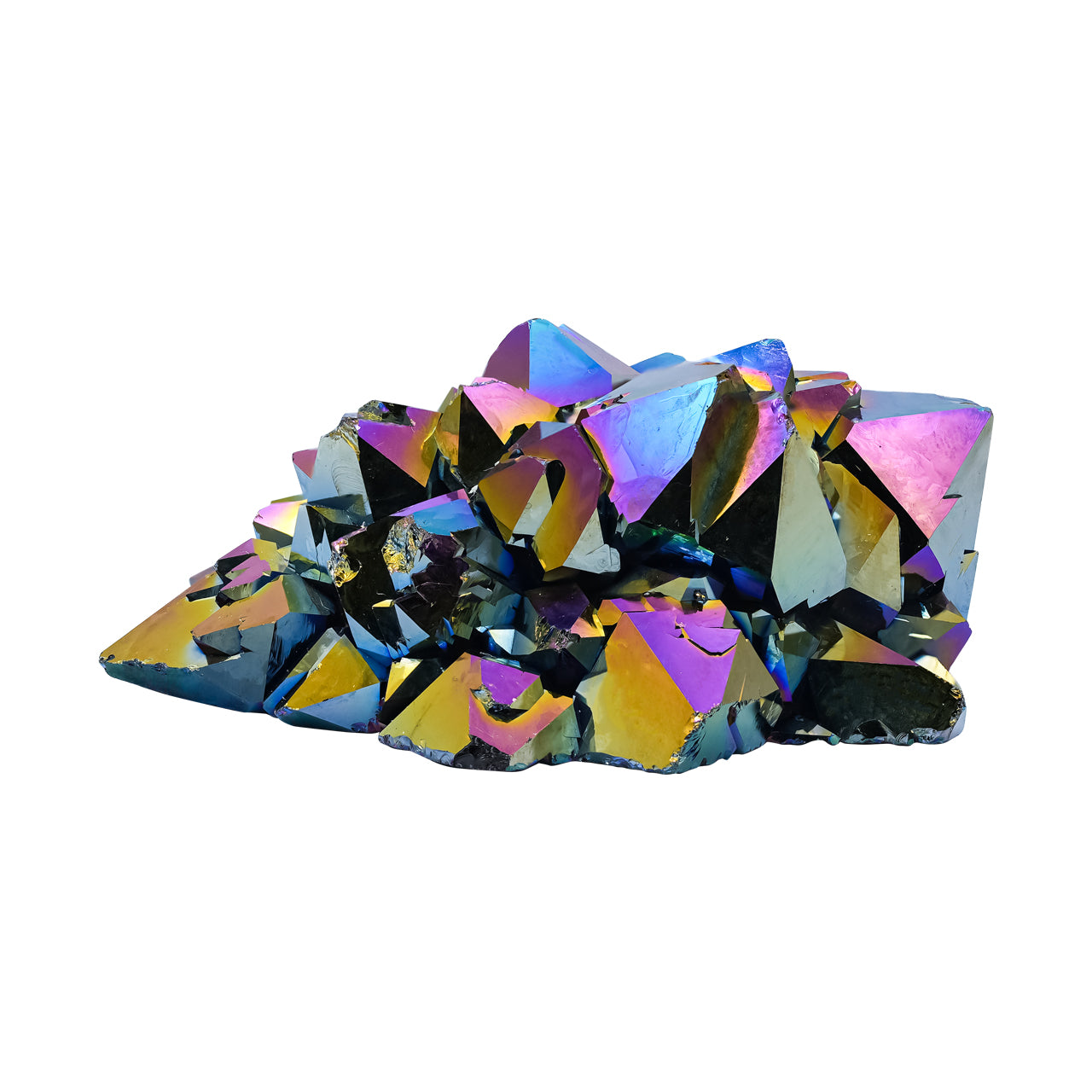 Rainbow Titanium Quartz Cluster