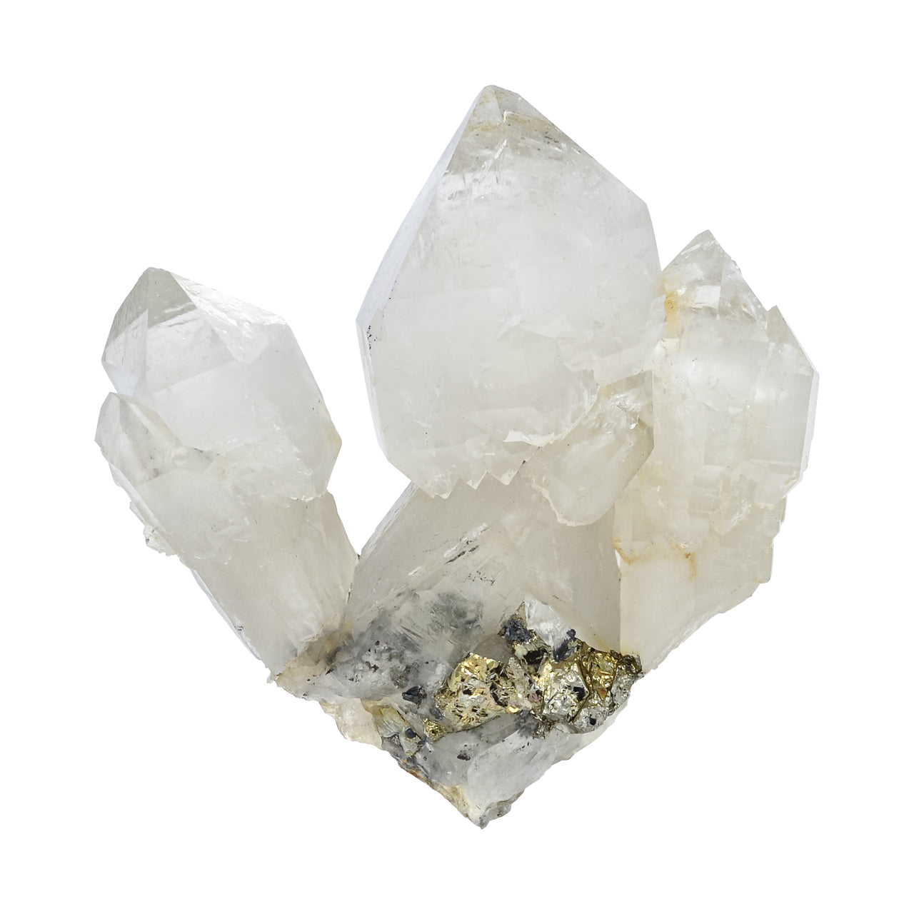 Quartz Crystal with Pyrite Specimen 163 carats
