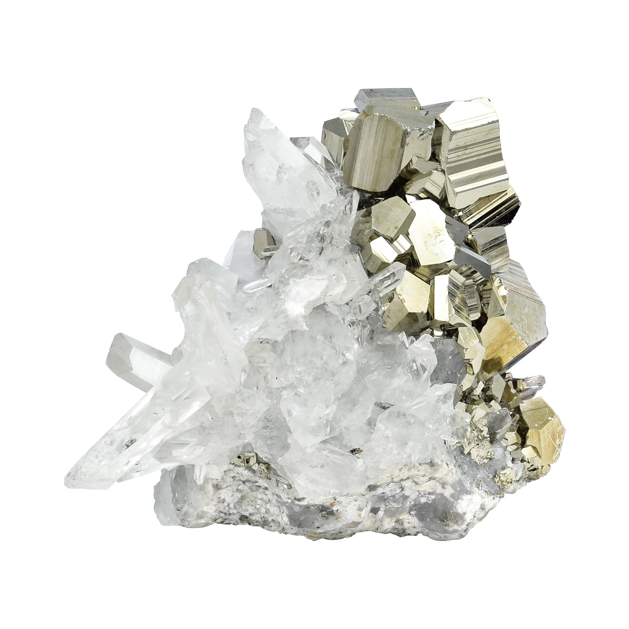Pyrite with Quartz Crystal Specimen 293 carats