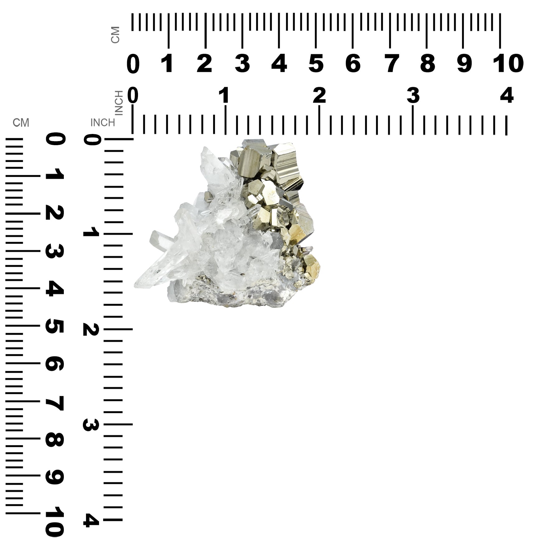 Pyrite with Quartz Crystal Specimen 293 carats