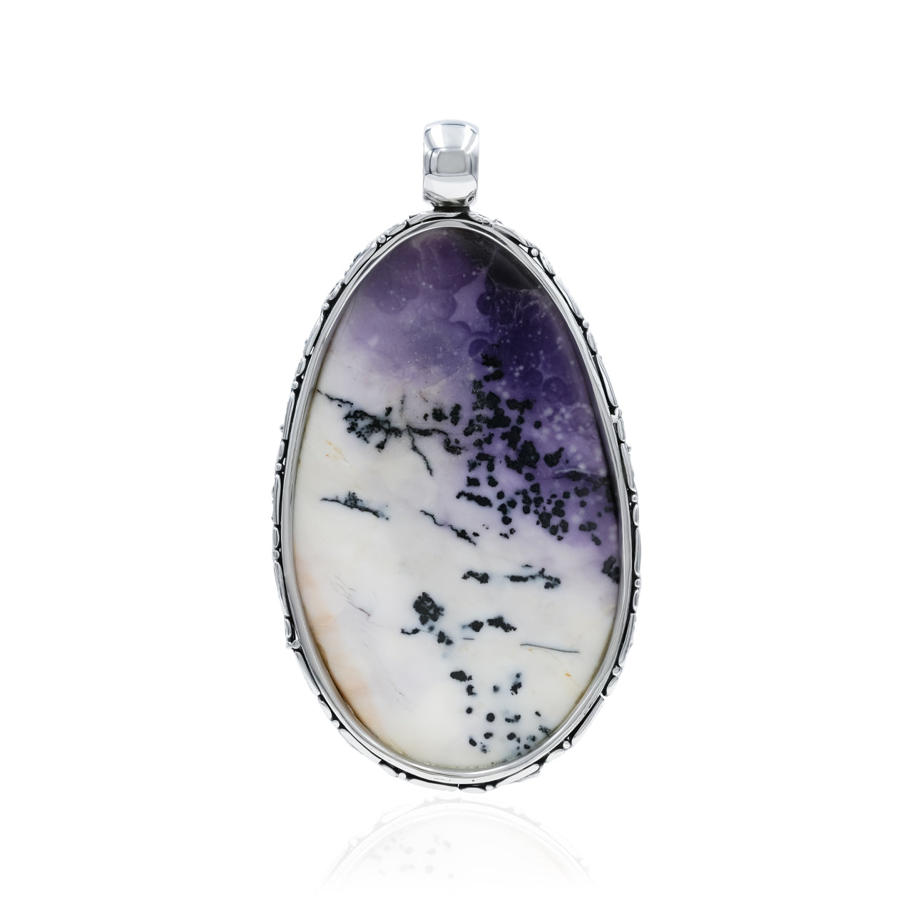 Starborn Tiffany Stone Tara Goddess Carving Pendant in Sterling Silver