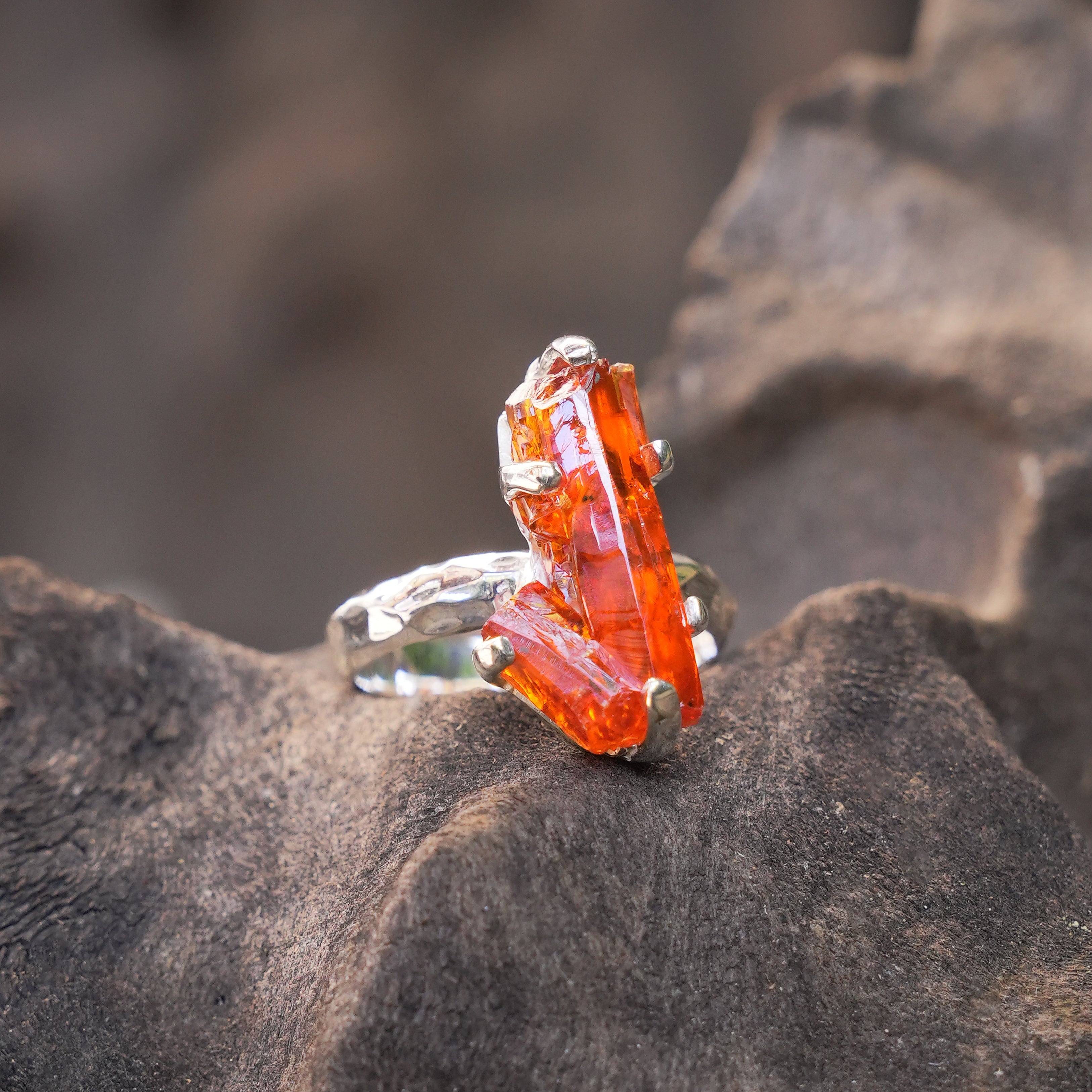 Starborn Zincite Ring in Sterling Silver - Size 7