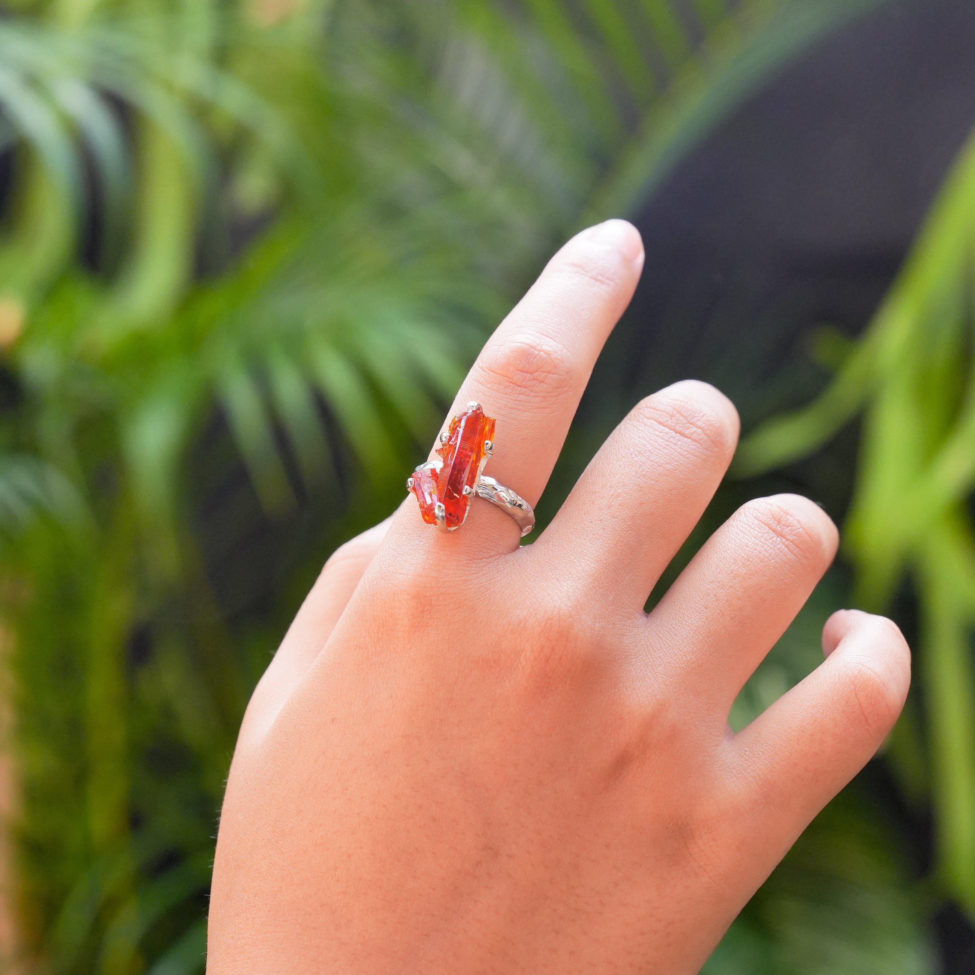 Starborn Zincite Ring in Sterling Silver - Size 7