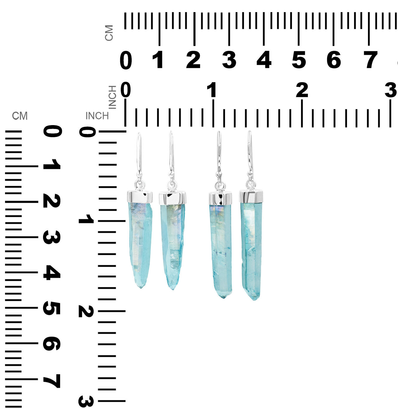 Aqua Aura Quartz Crystal